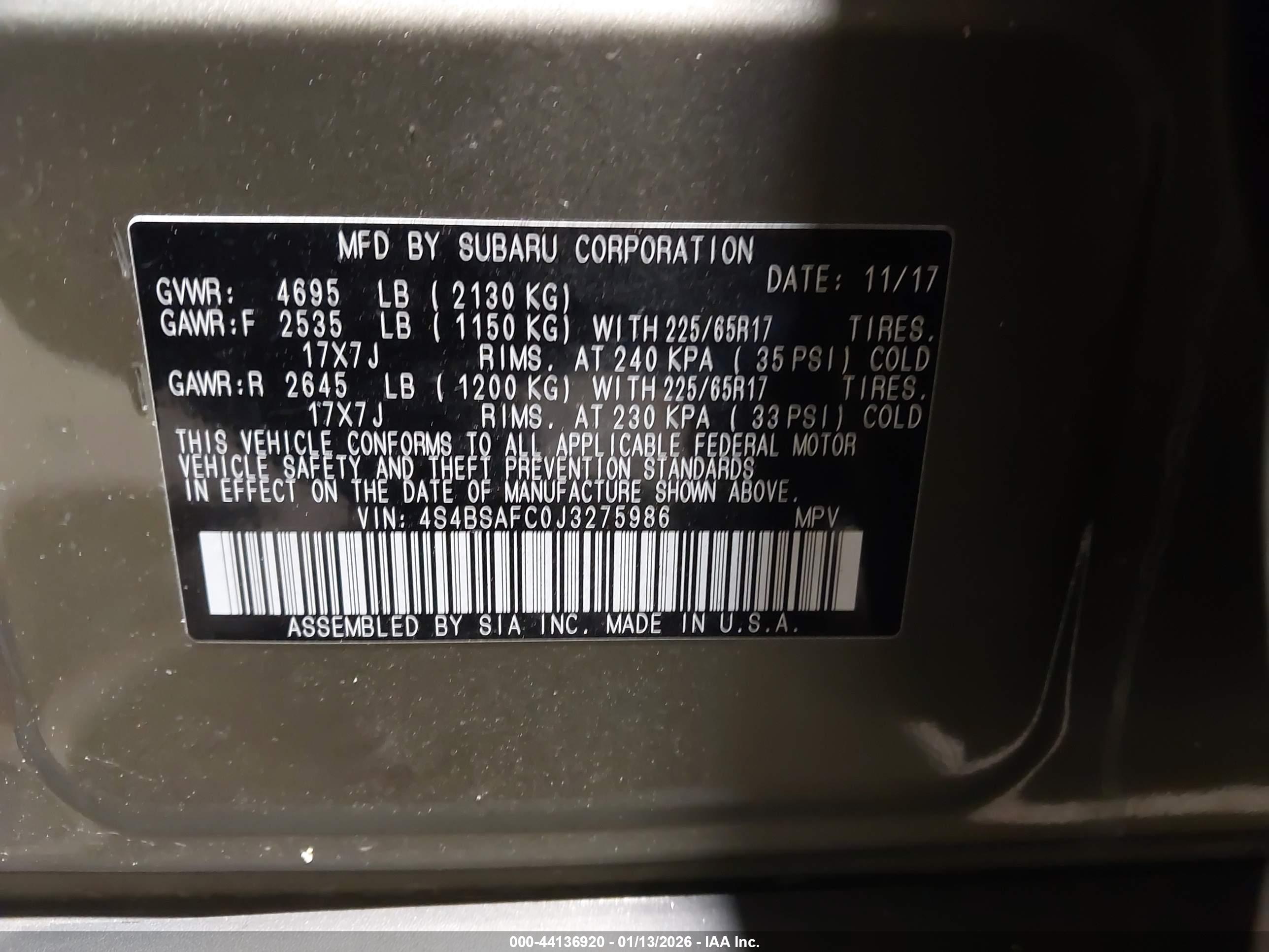 SUBARU OUTBACK image 9