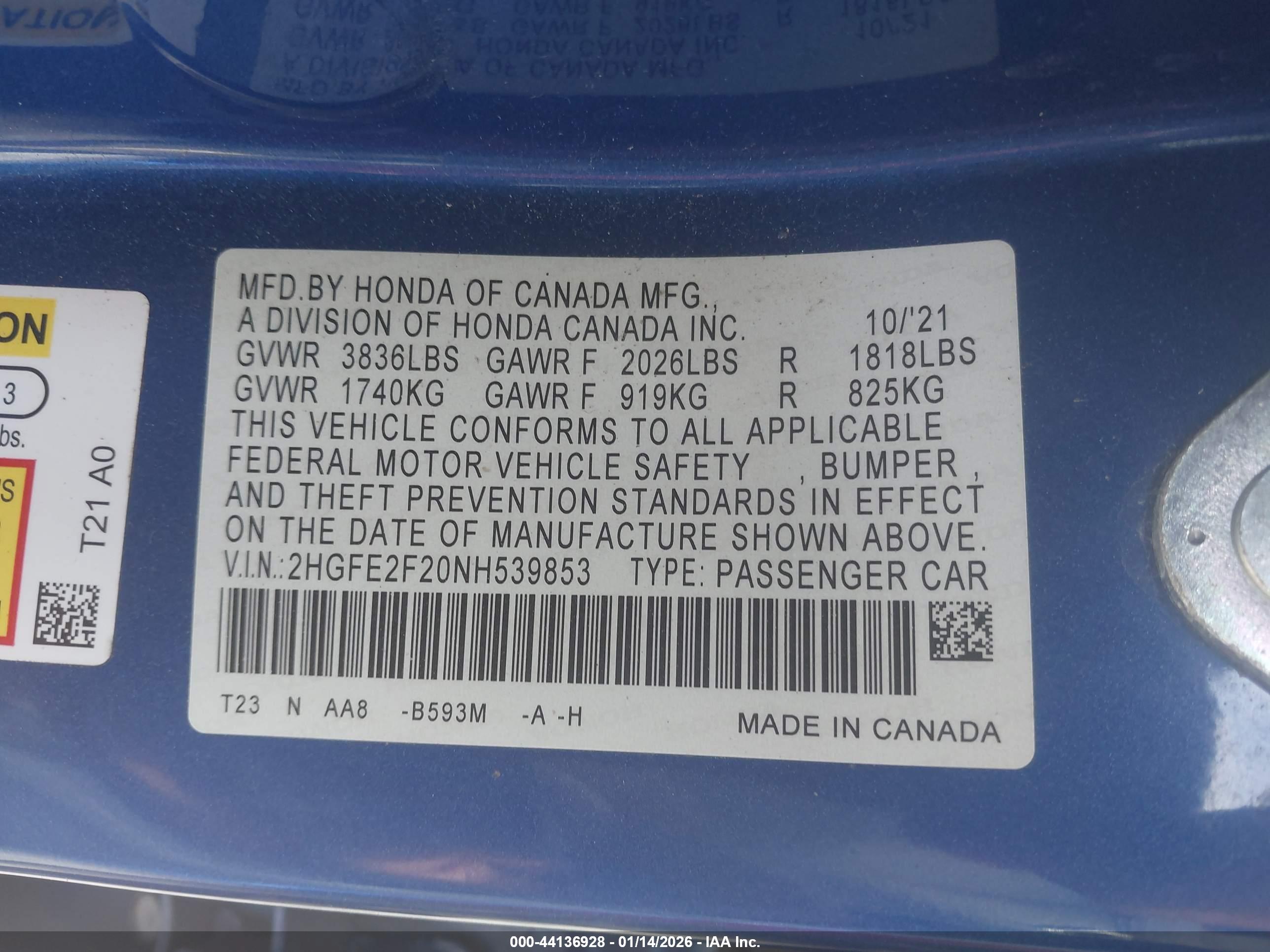 HONDA CIVIC image 9