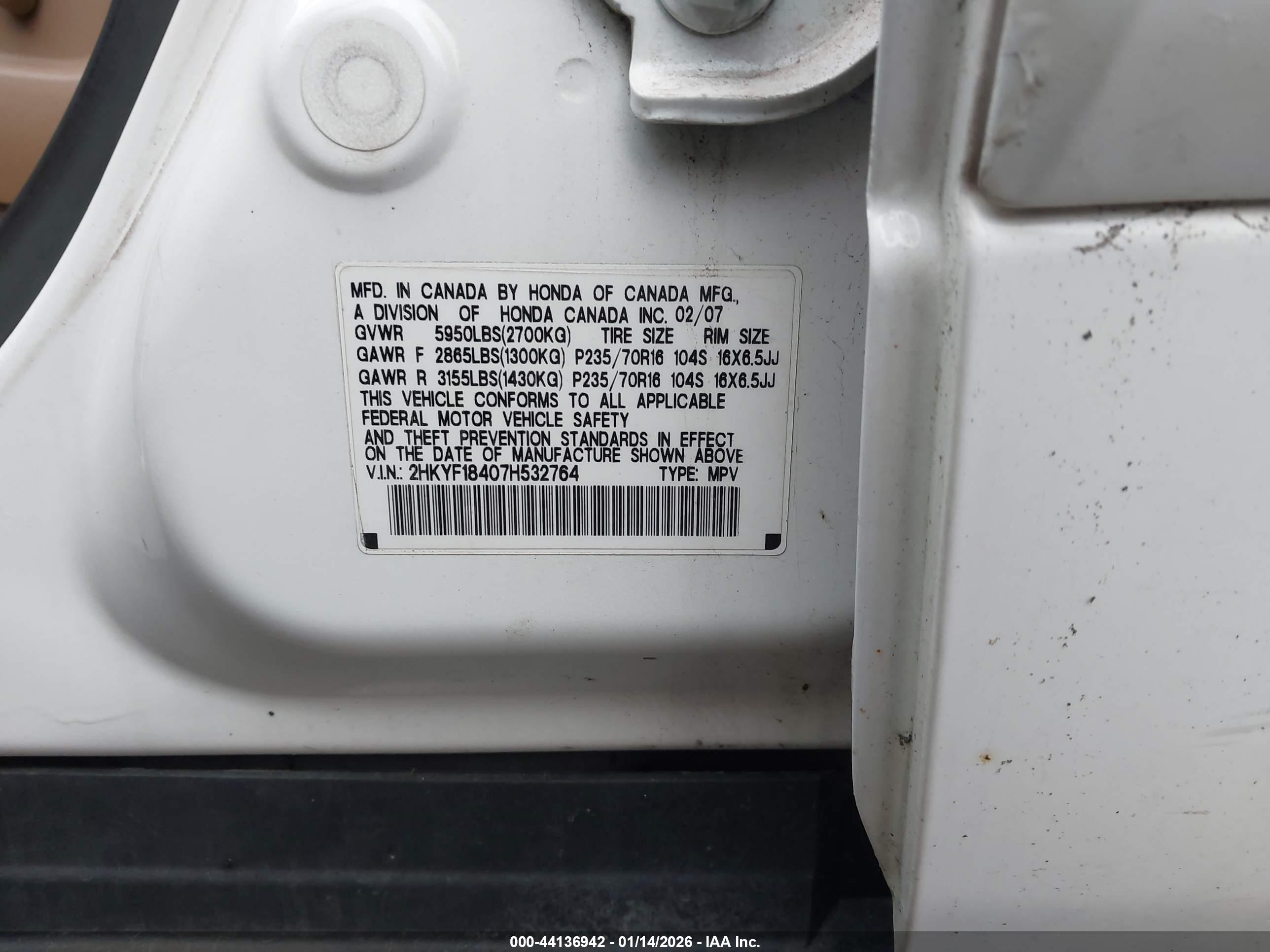 HONDA PILOT image 9