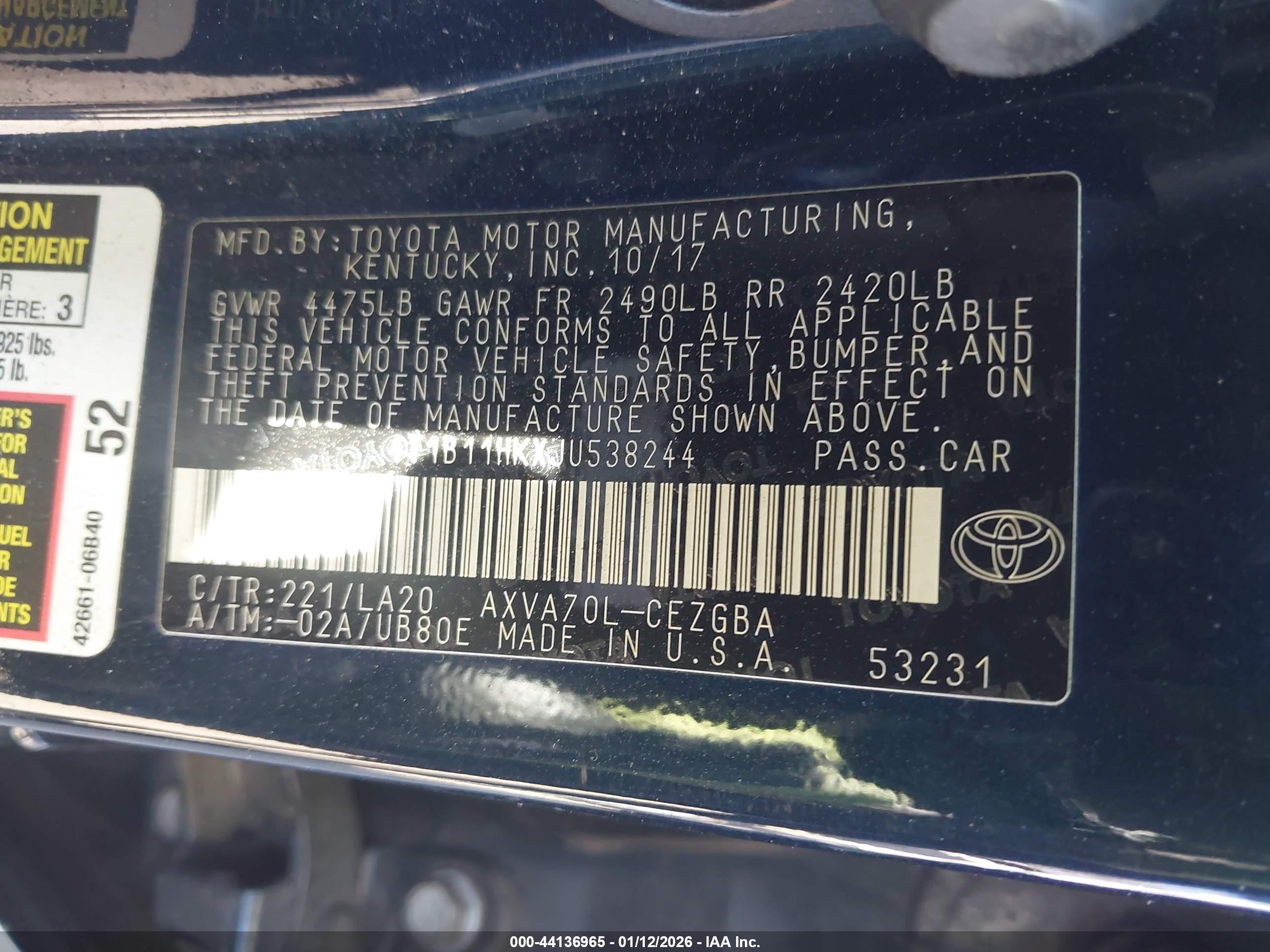 TOYOTA CAMRY image 9