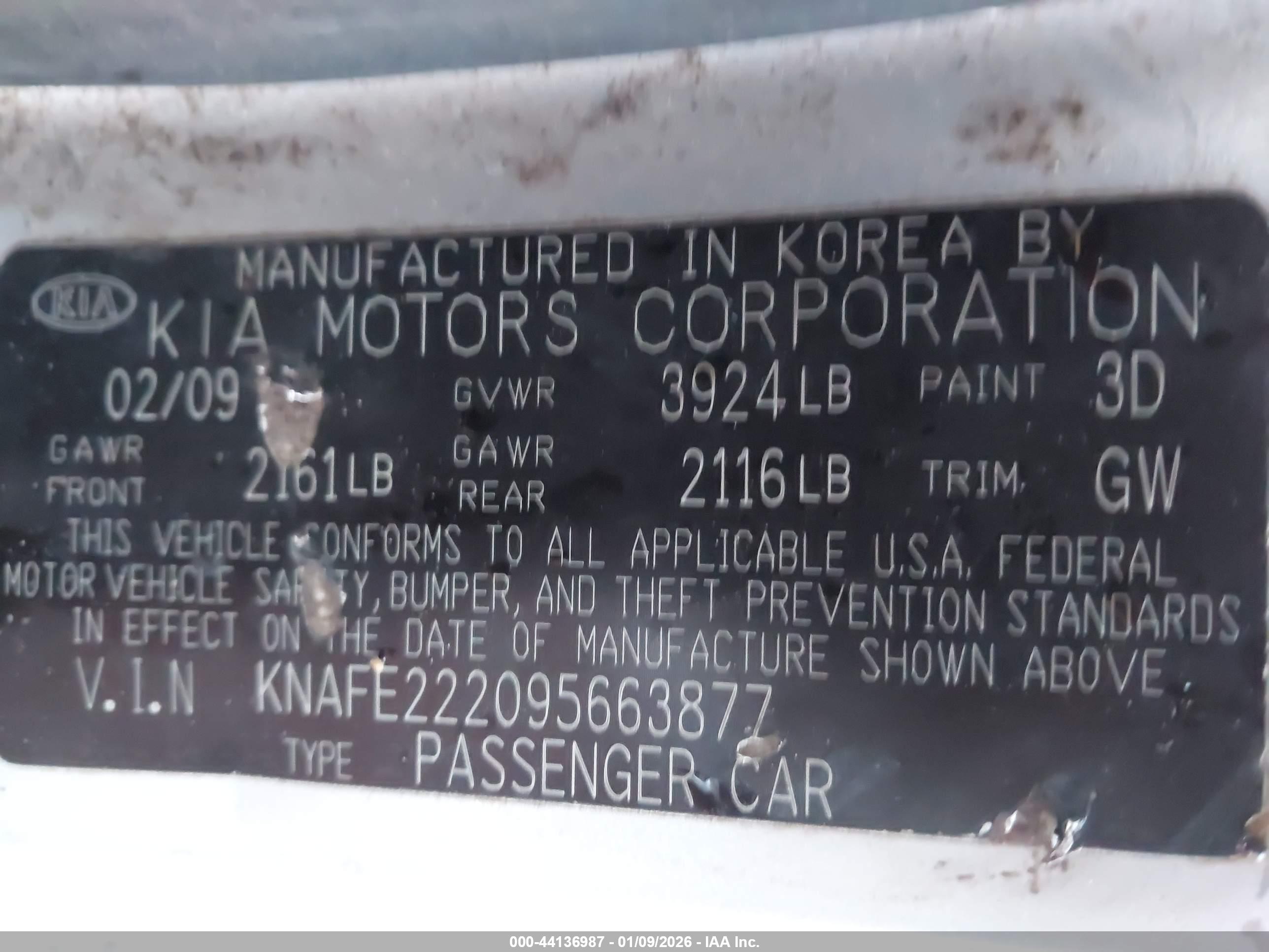 KIA SPECTRA image 9