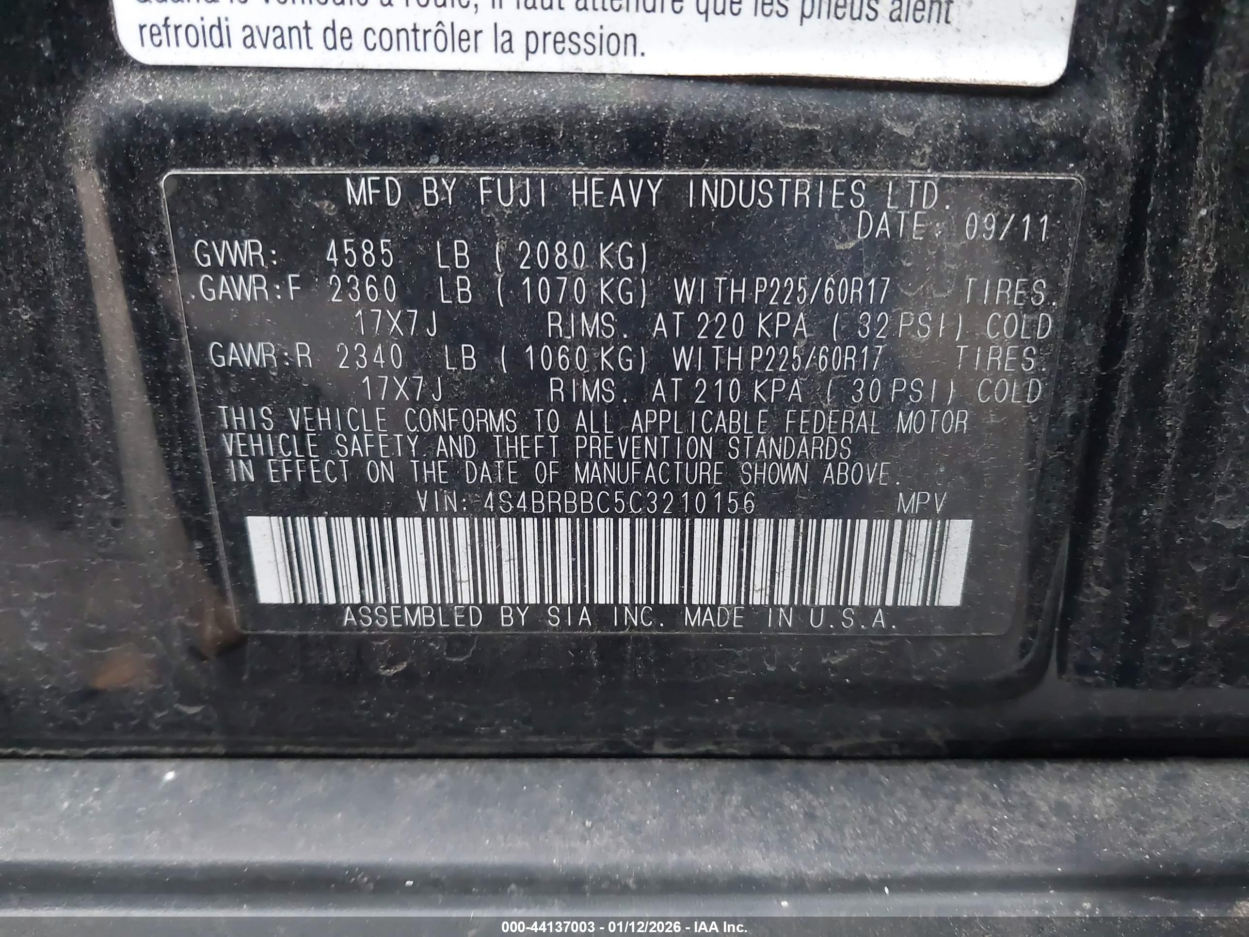 SUBARU OUTBACK image 9