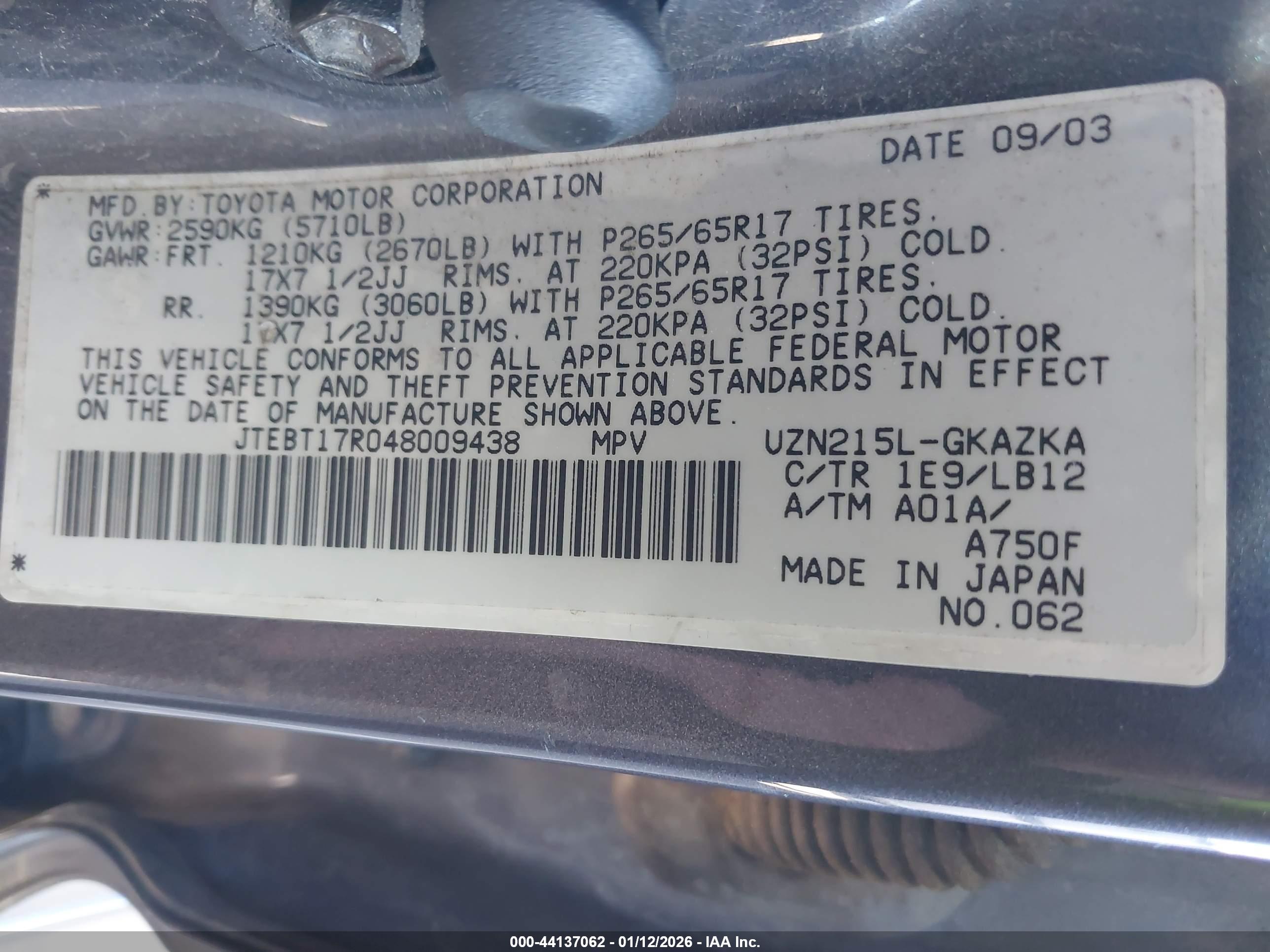 TOYOTA 4RUNNER image 9