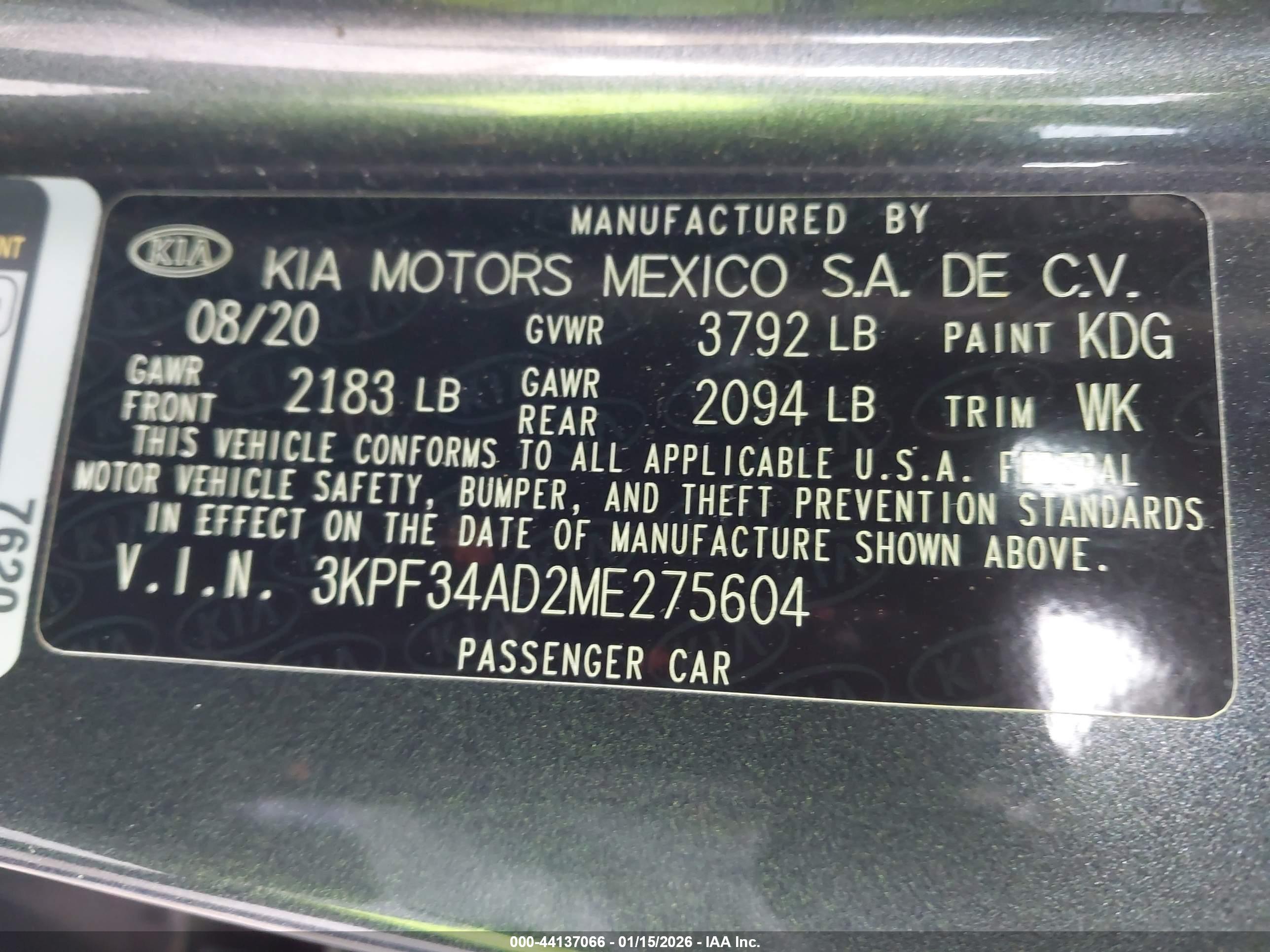 KIA FORTE image 9