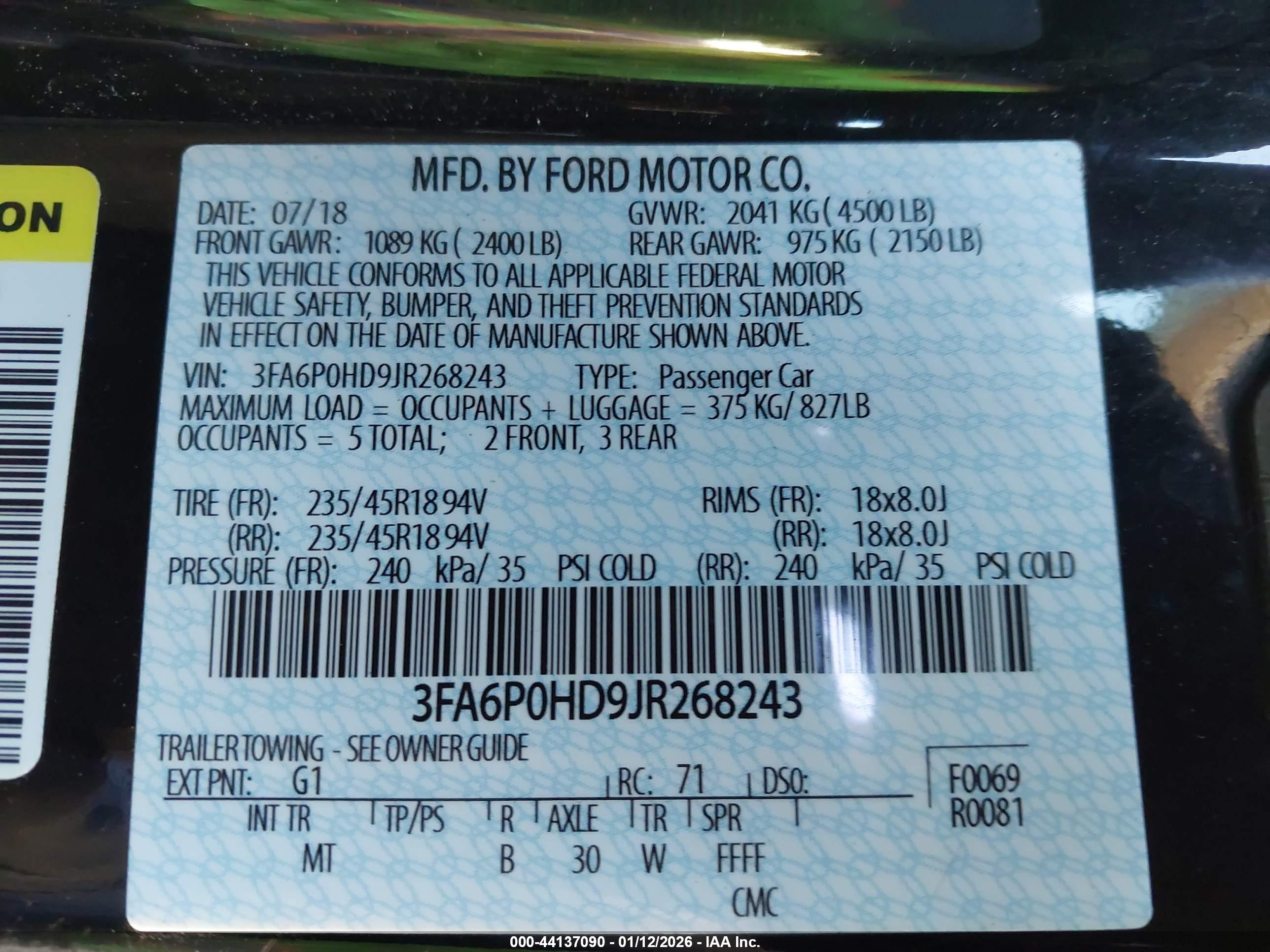 FORD FUSION image 9