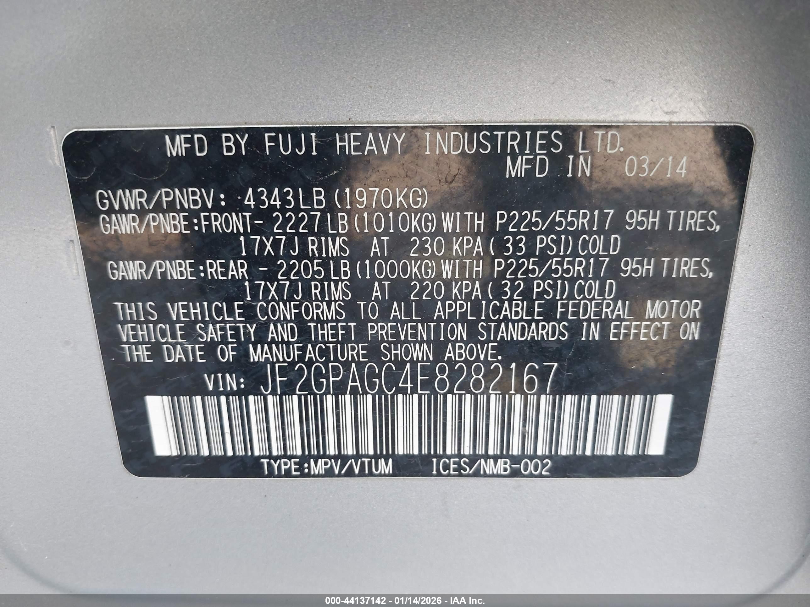 SUBARU XV image 9