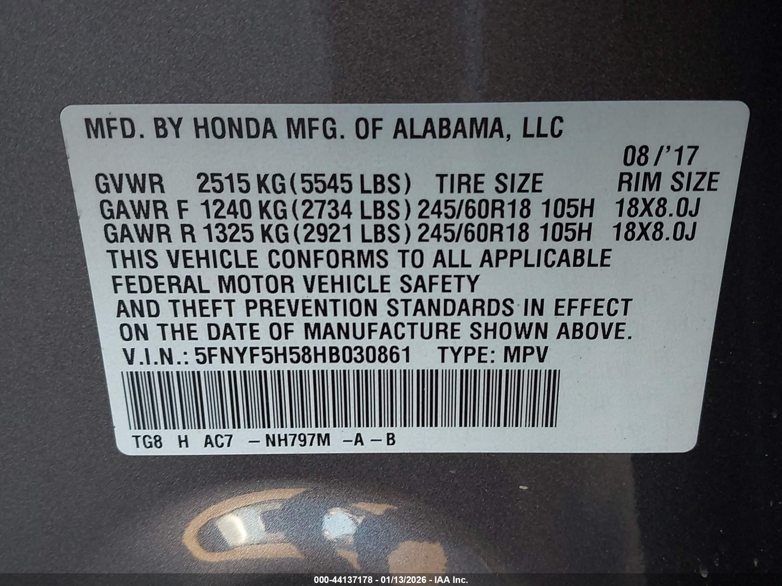 HONDA PILOT image 9