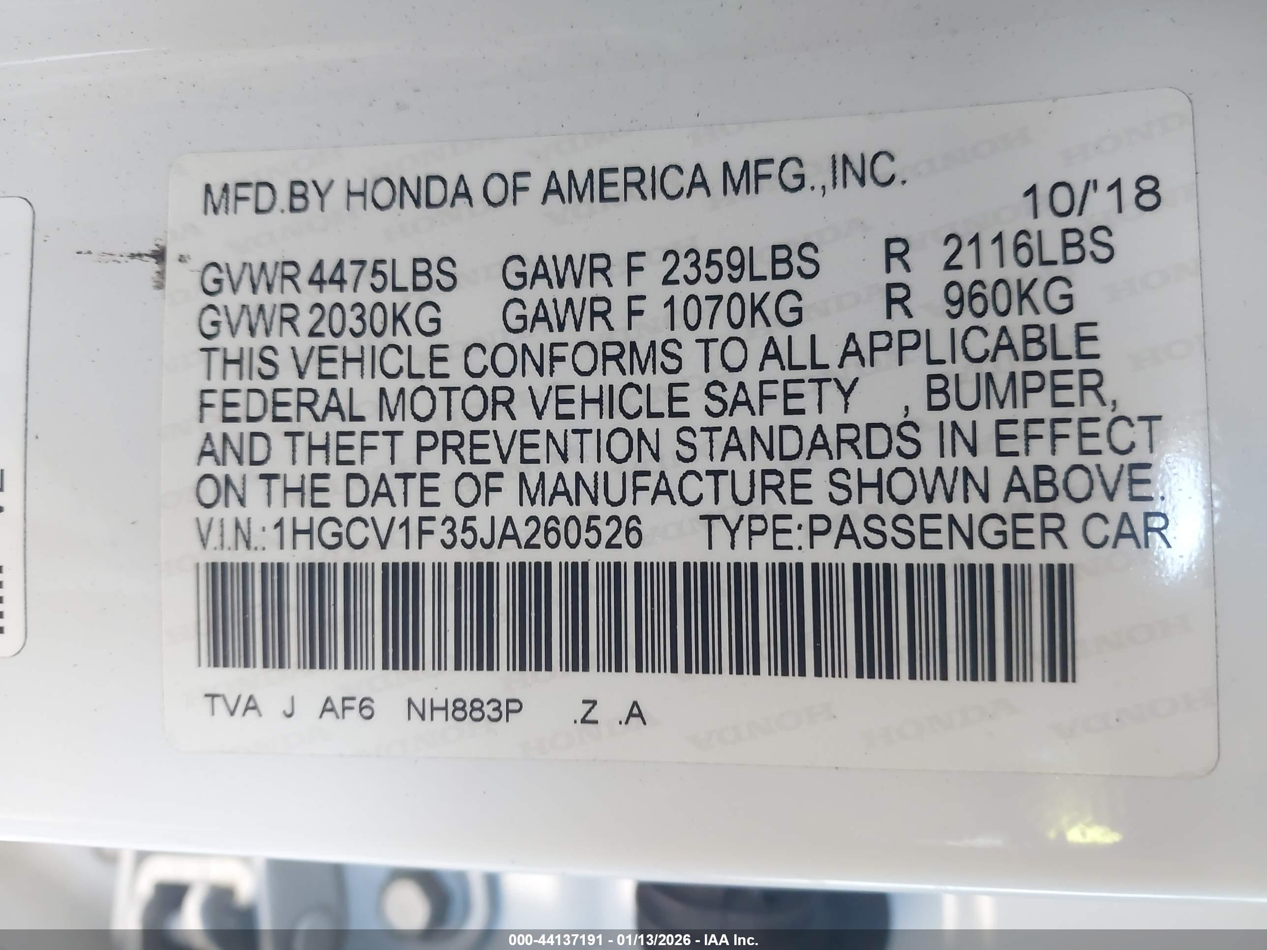 HONDA ACCORD image 9