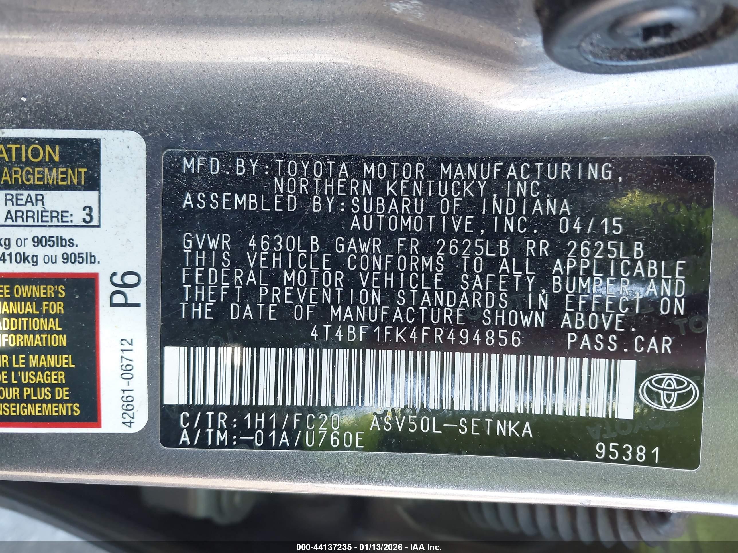 TOYOTA CAMRY image 9