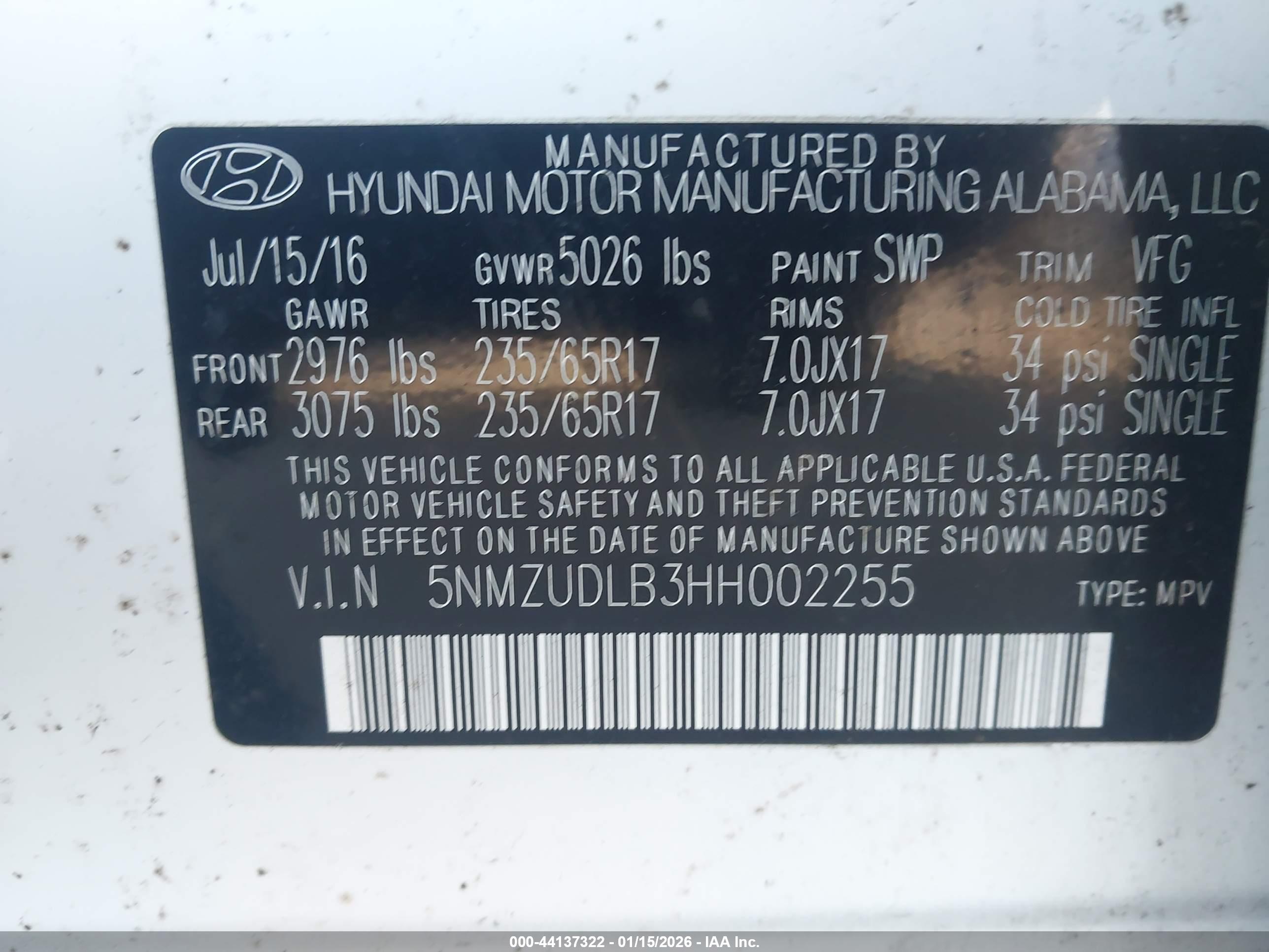 HYUNDAI SANTA image 9