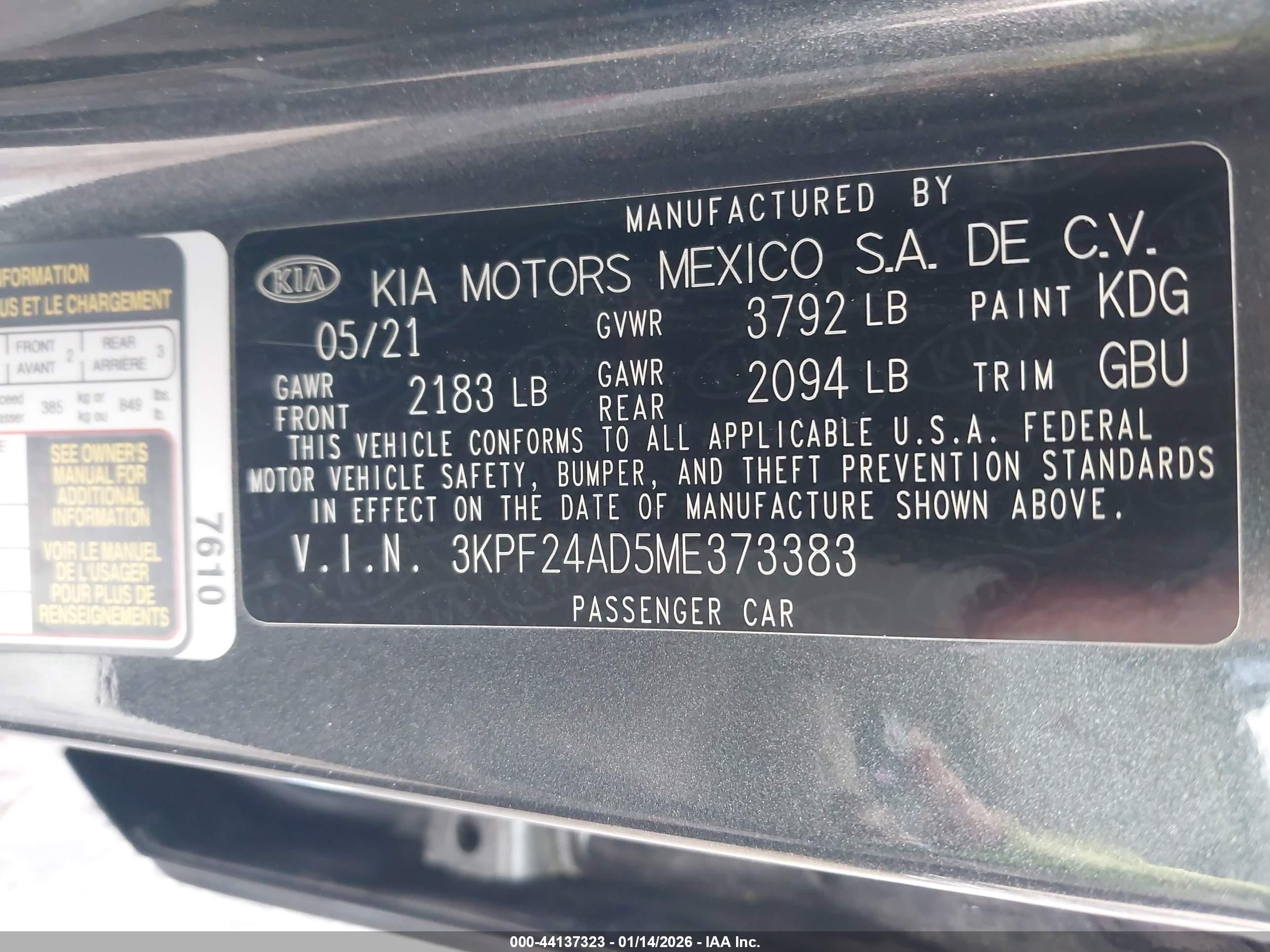 KIA FORTE image 9