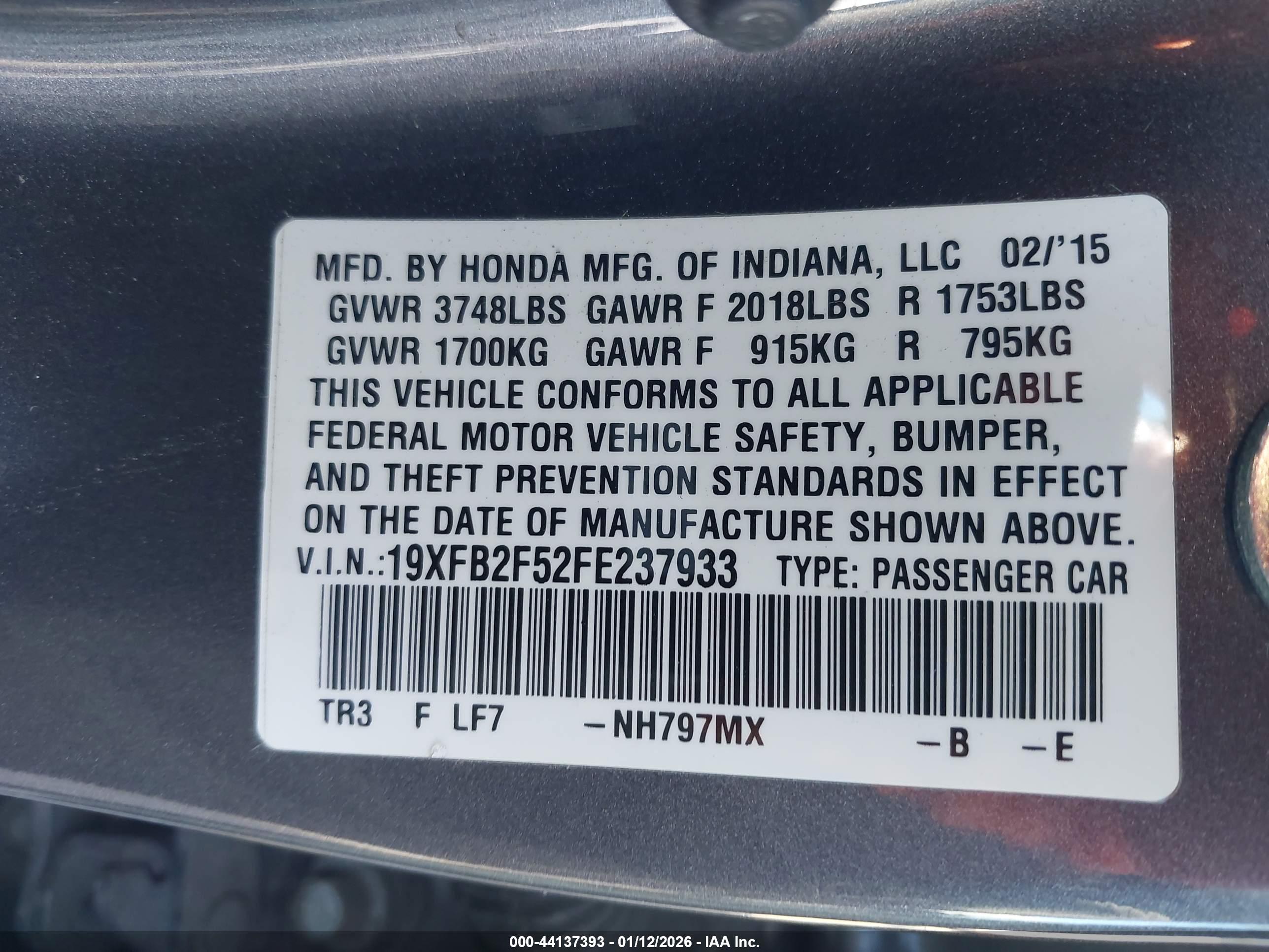 HONDA CIVIC image 9