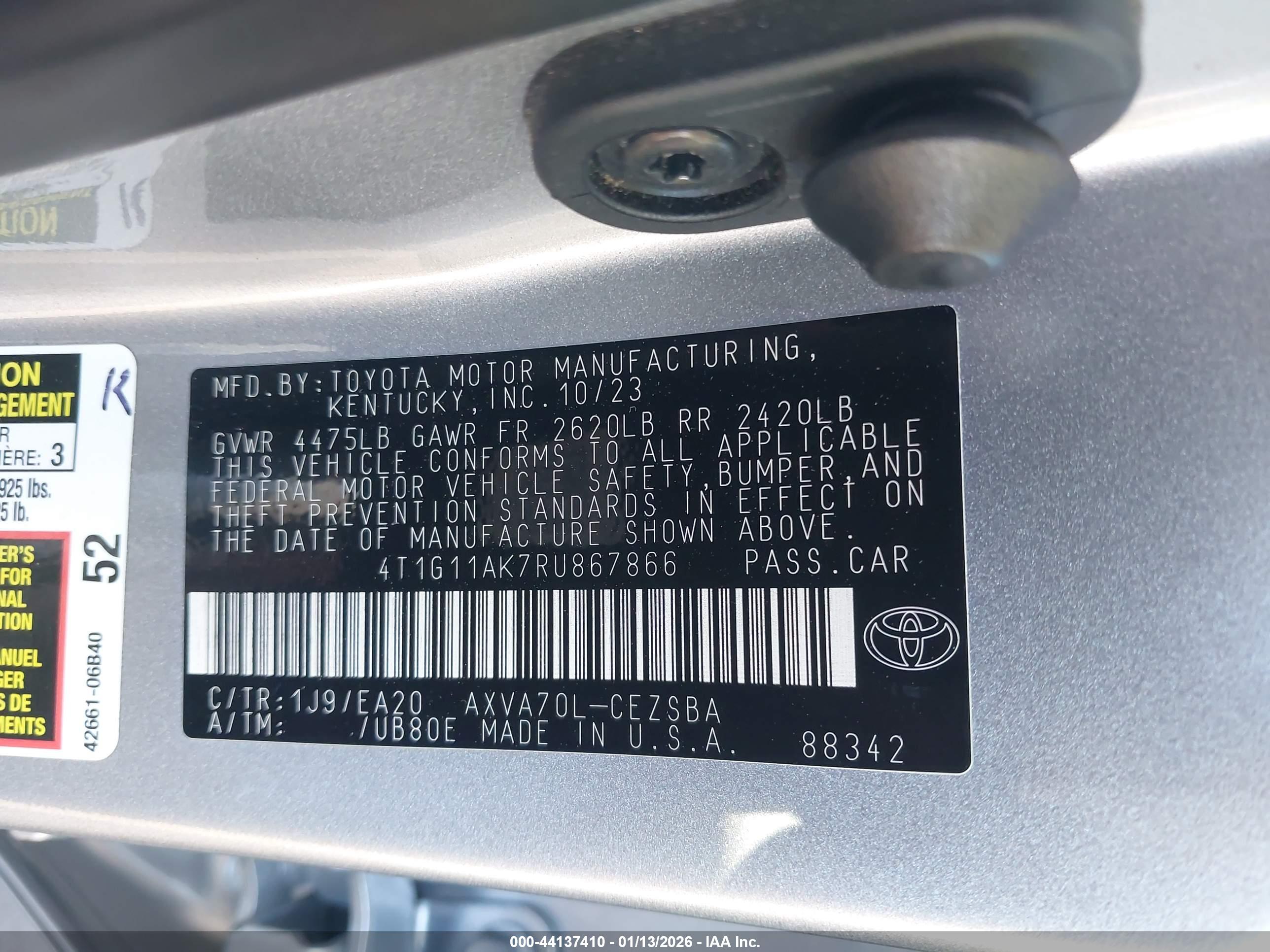TOYOTA CAMRY image 9