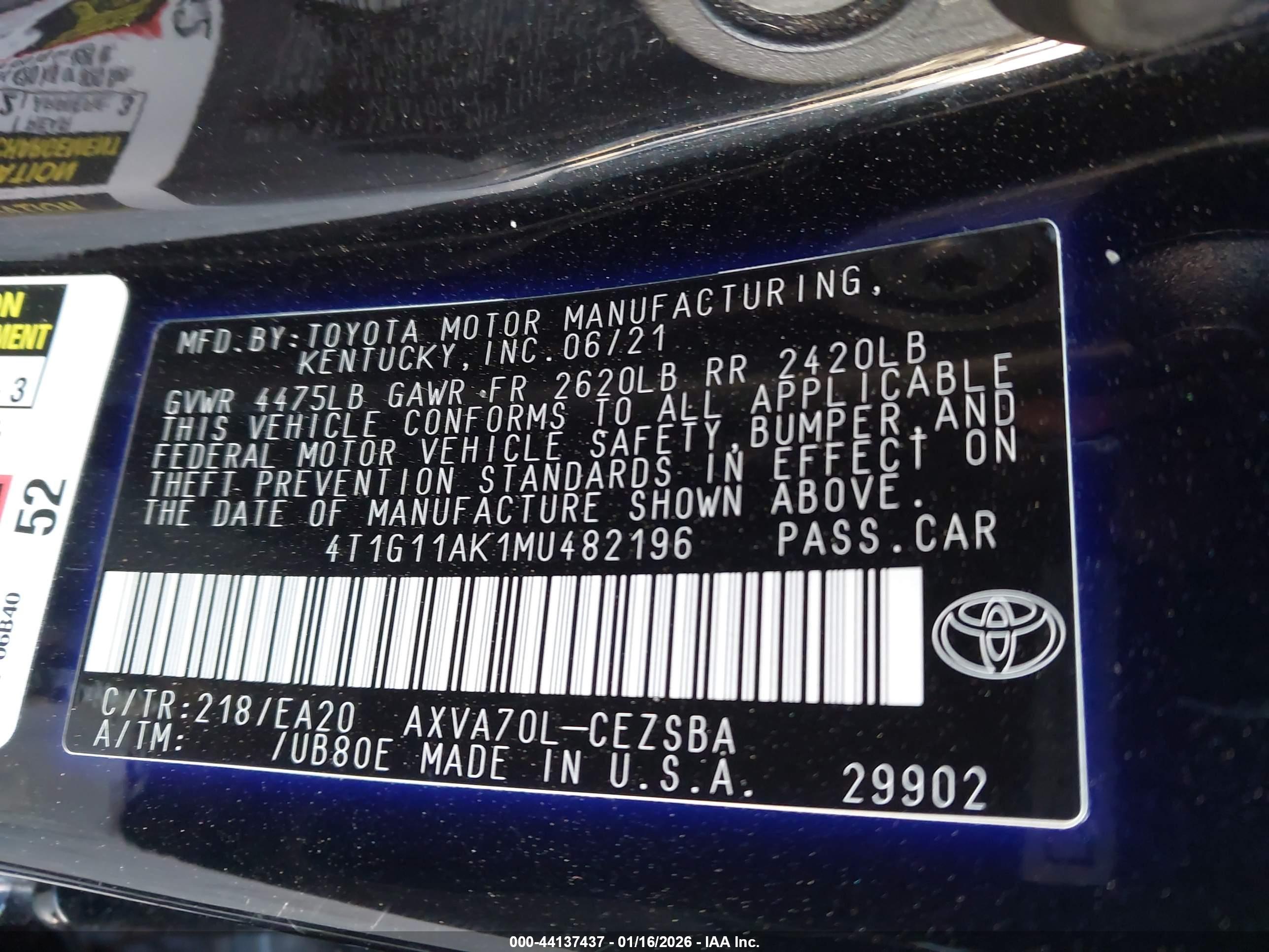 TOYOTA CAMRY image 9