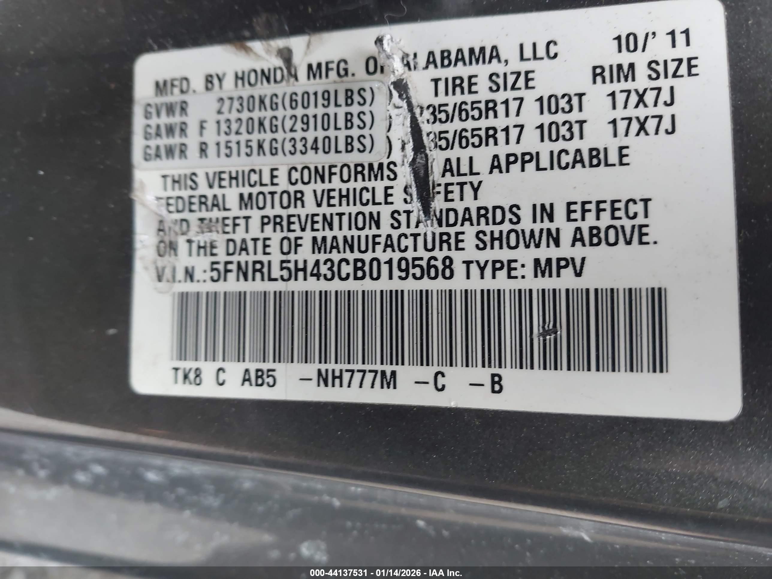 HONDA ODYSSEY image 9