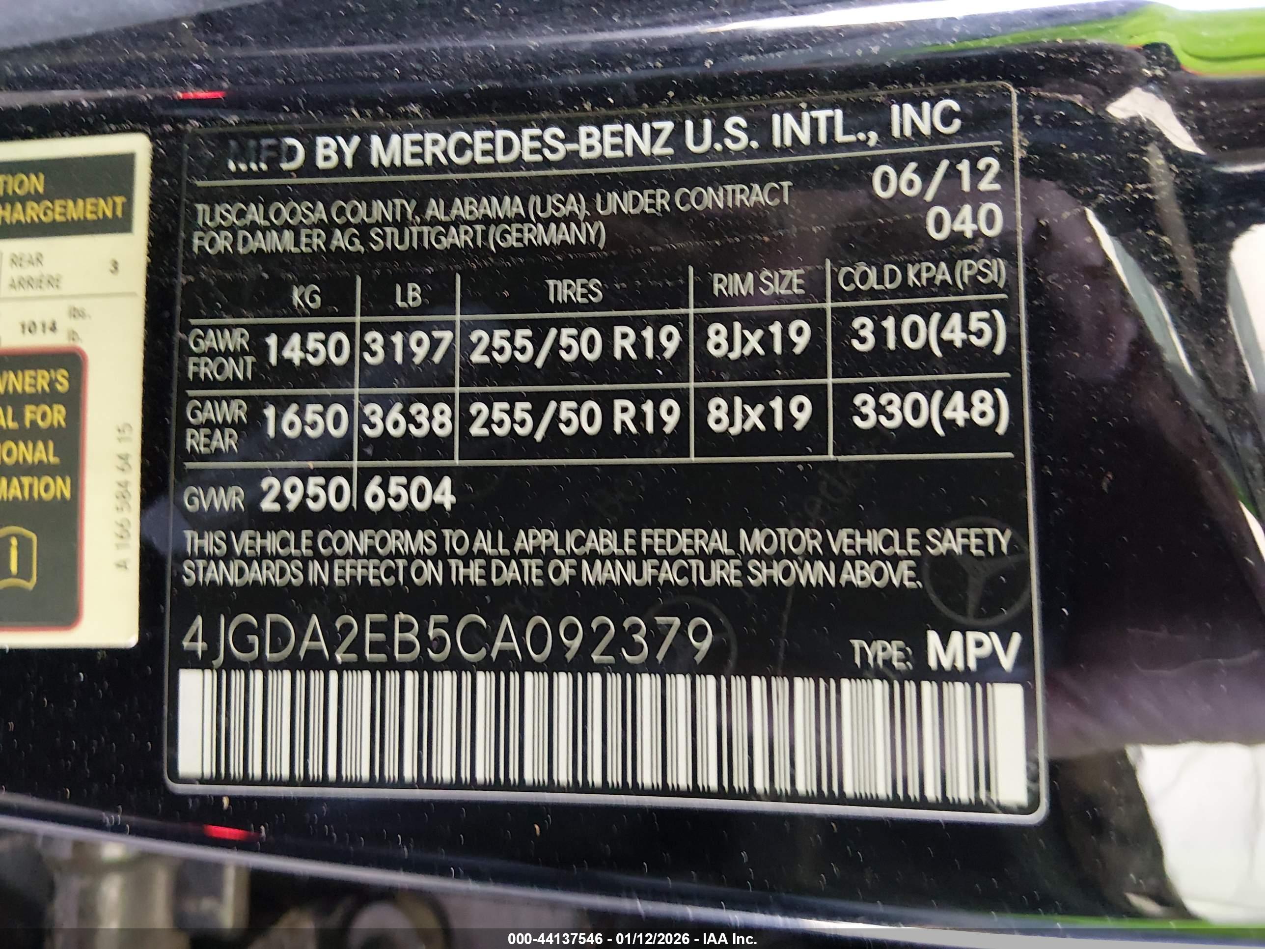 MERCEDES-BENZ ML image 9