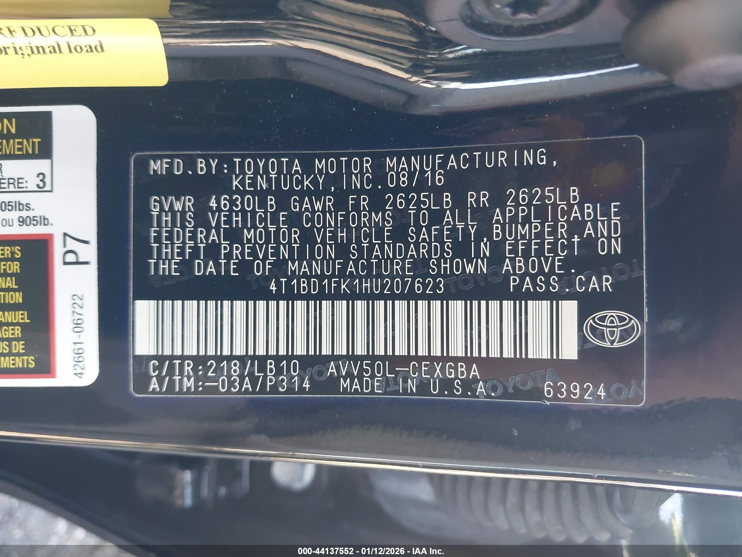 TOYOTA CAMRY image 9