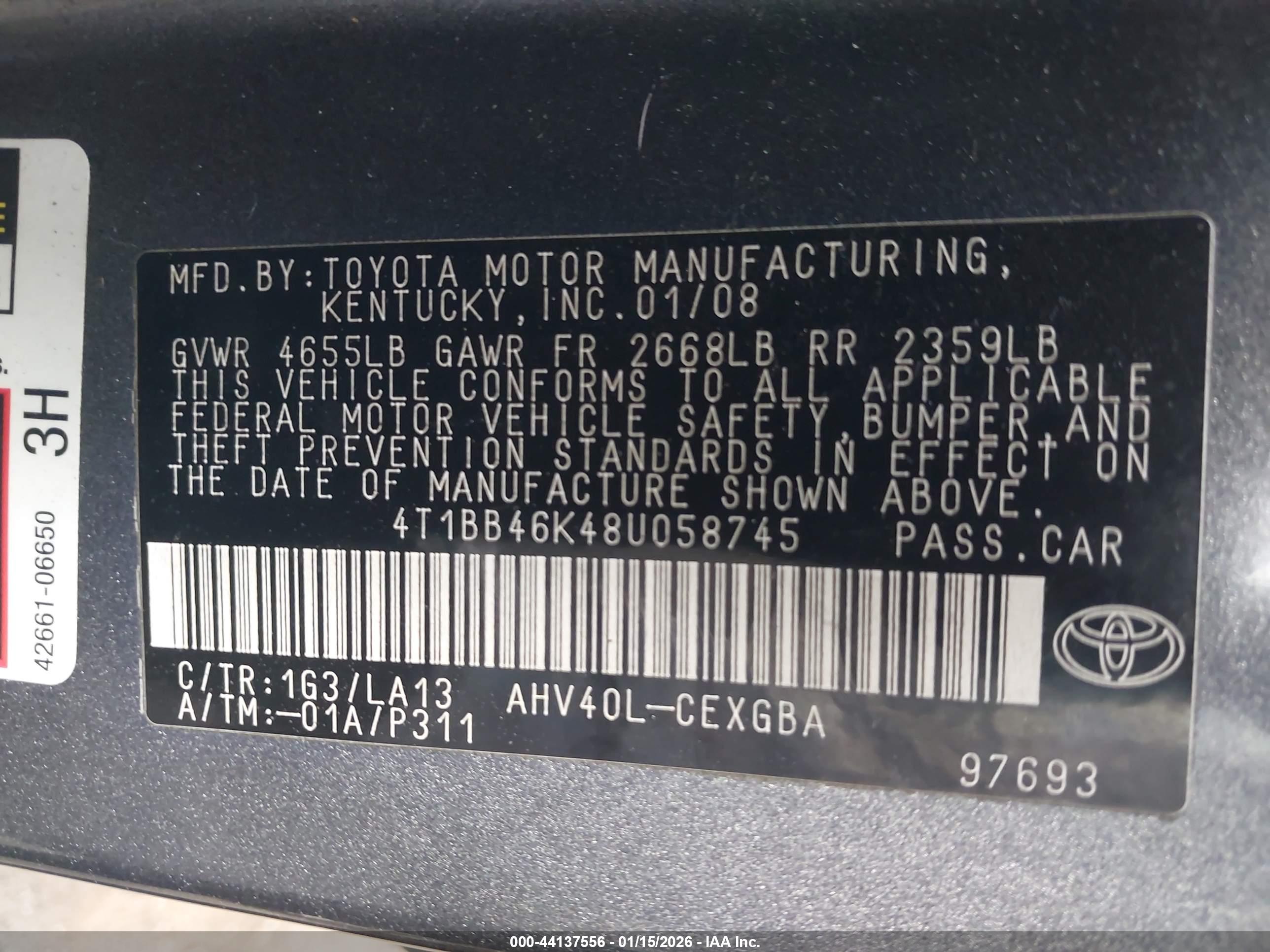TOYOTA CAMRY image 9