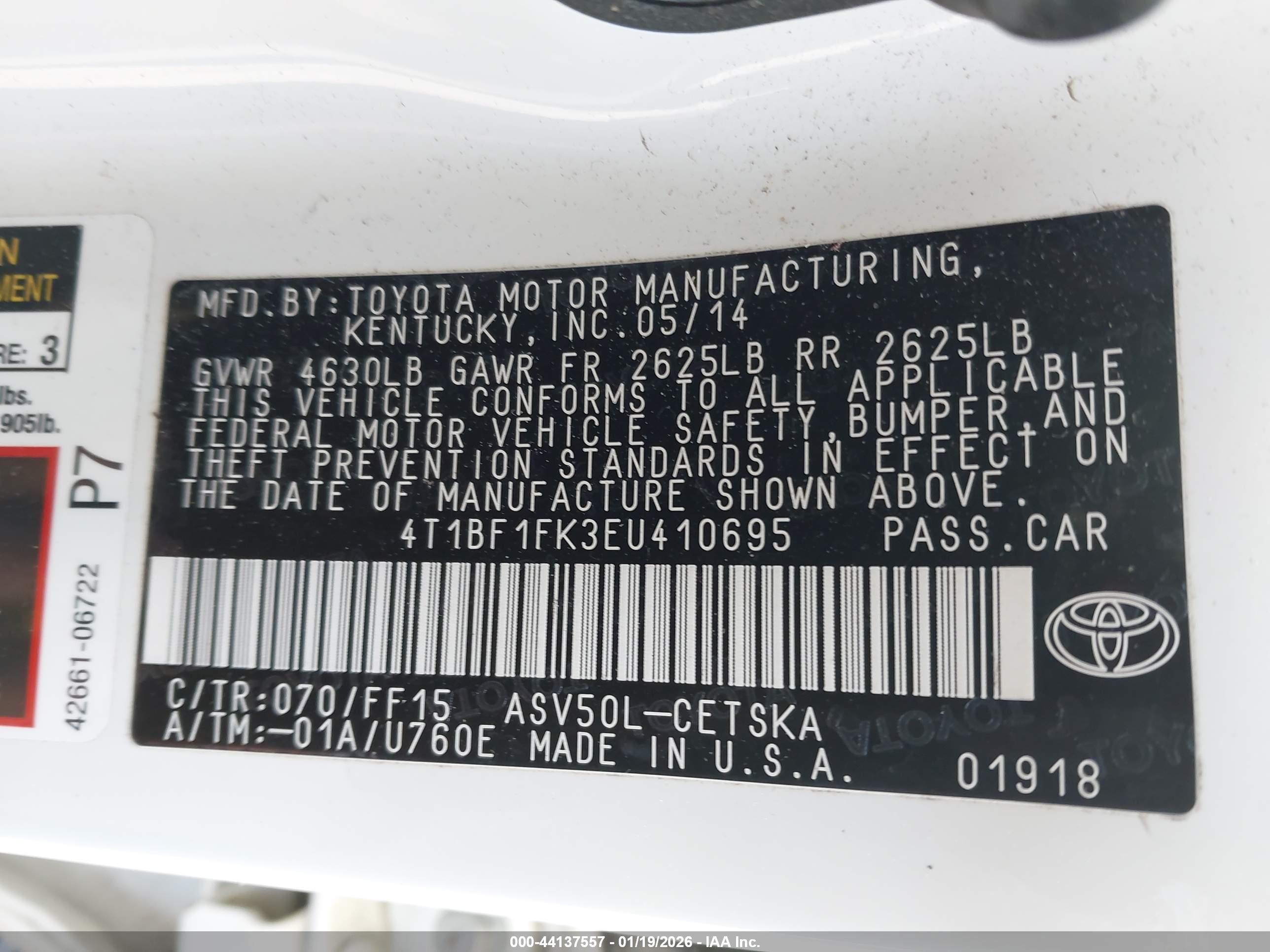 TOYOTA CAMRY image 9