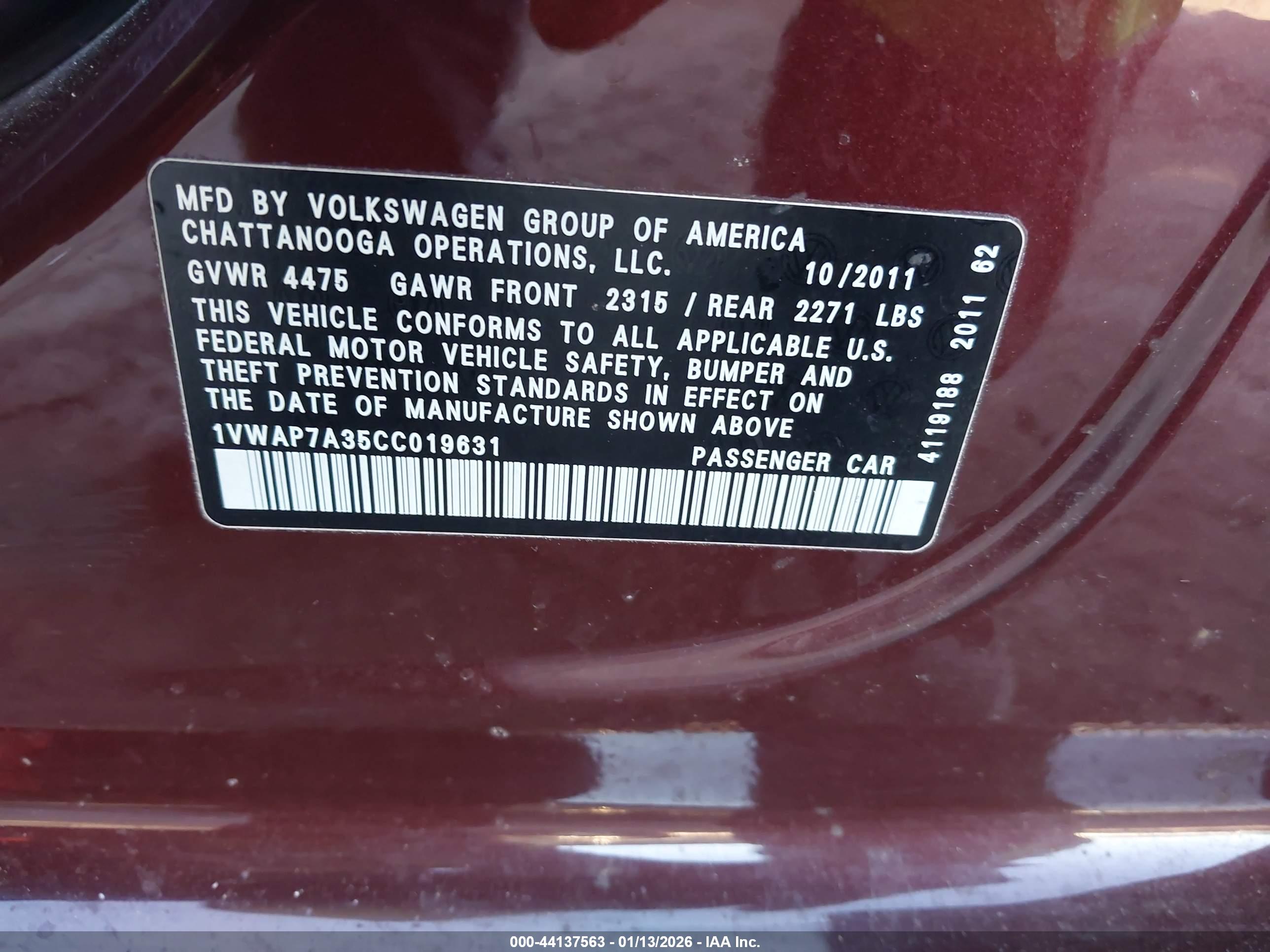 VOLKSWAGEN PASSAT image 9