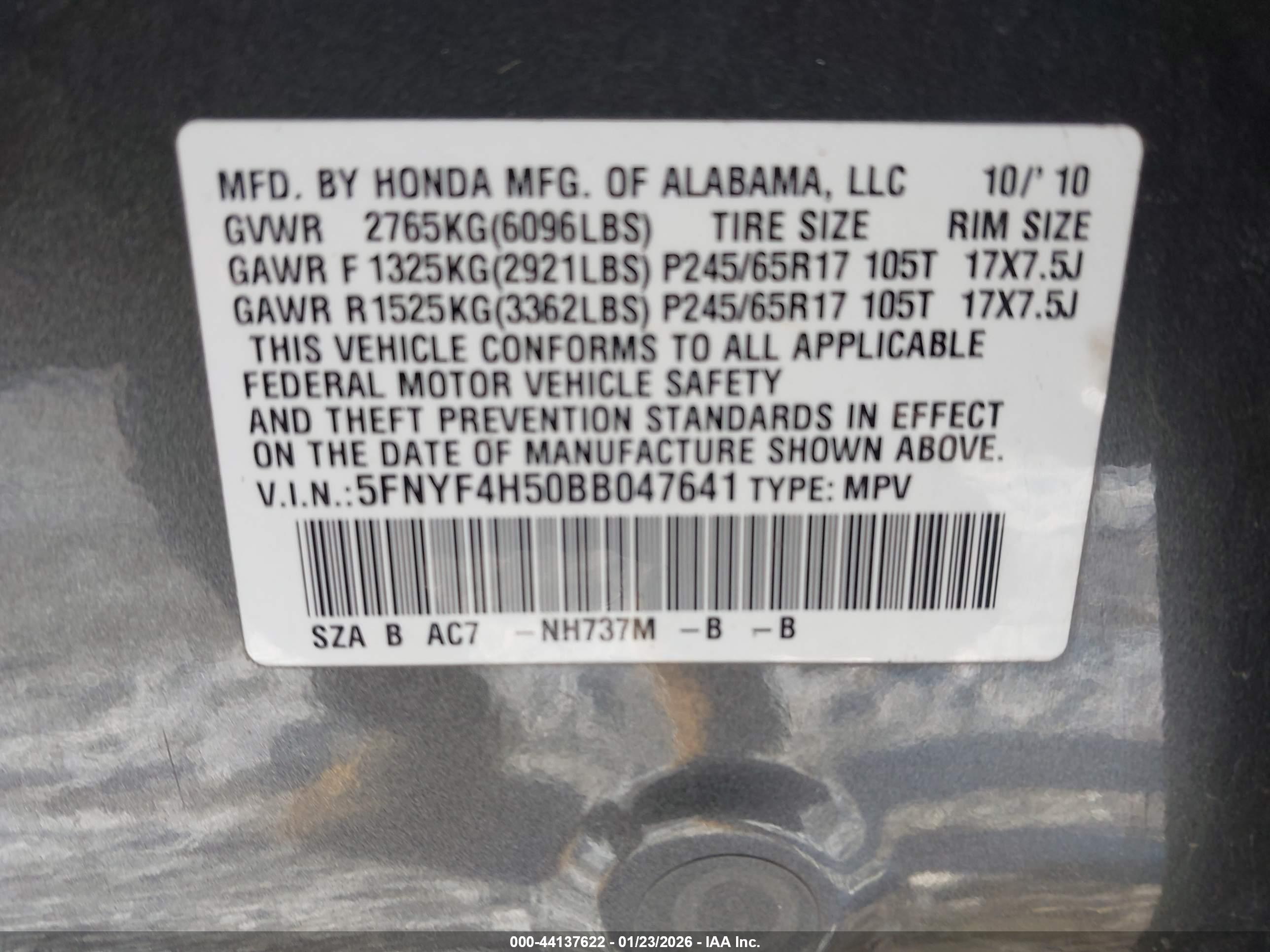 HONDA PILOT image 9