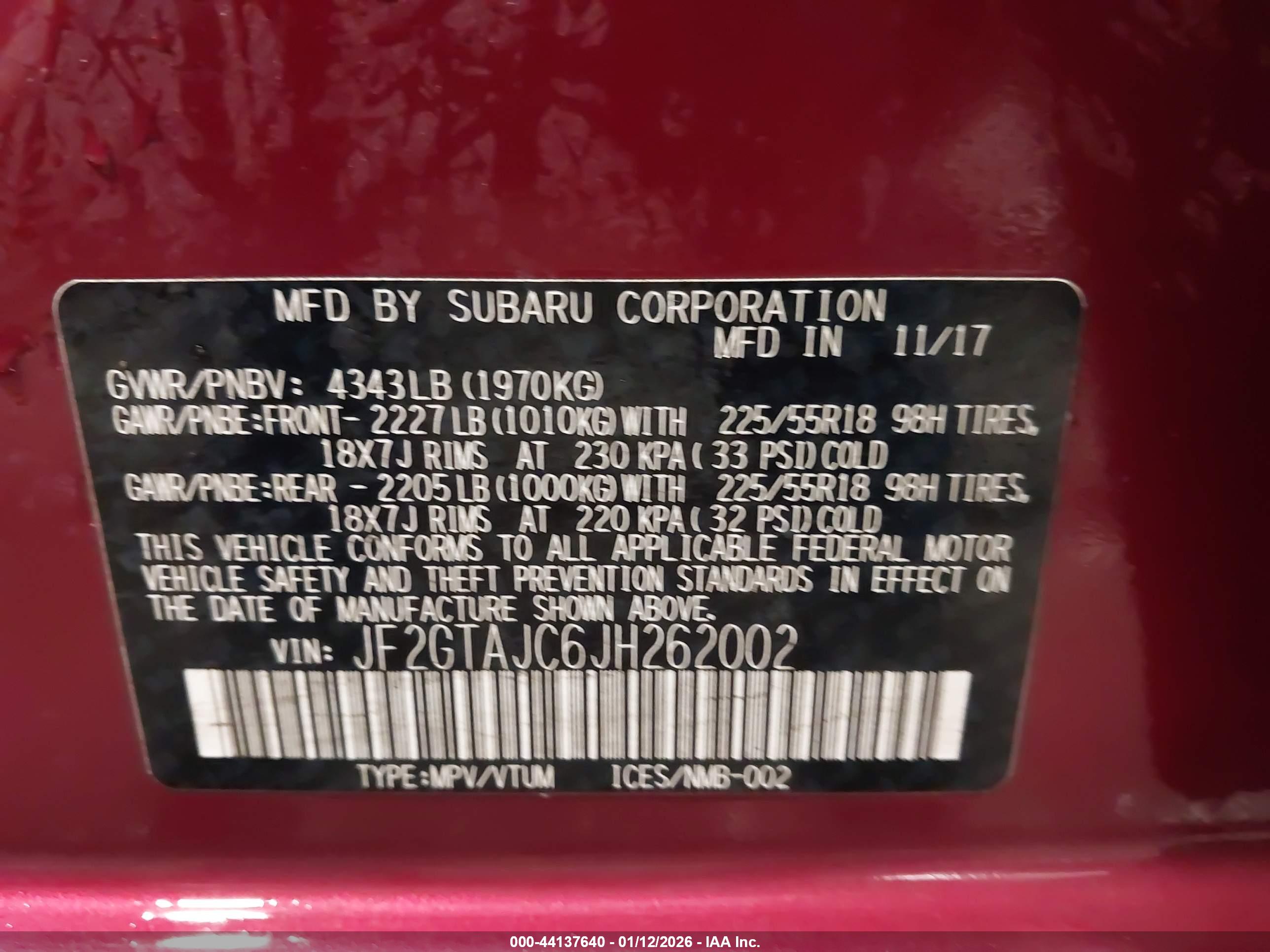 SUBARU CROSSTREK image 9