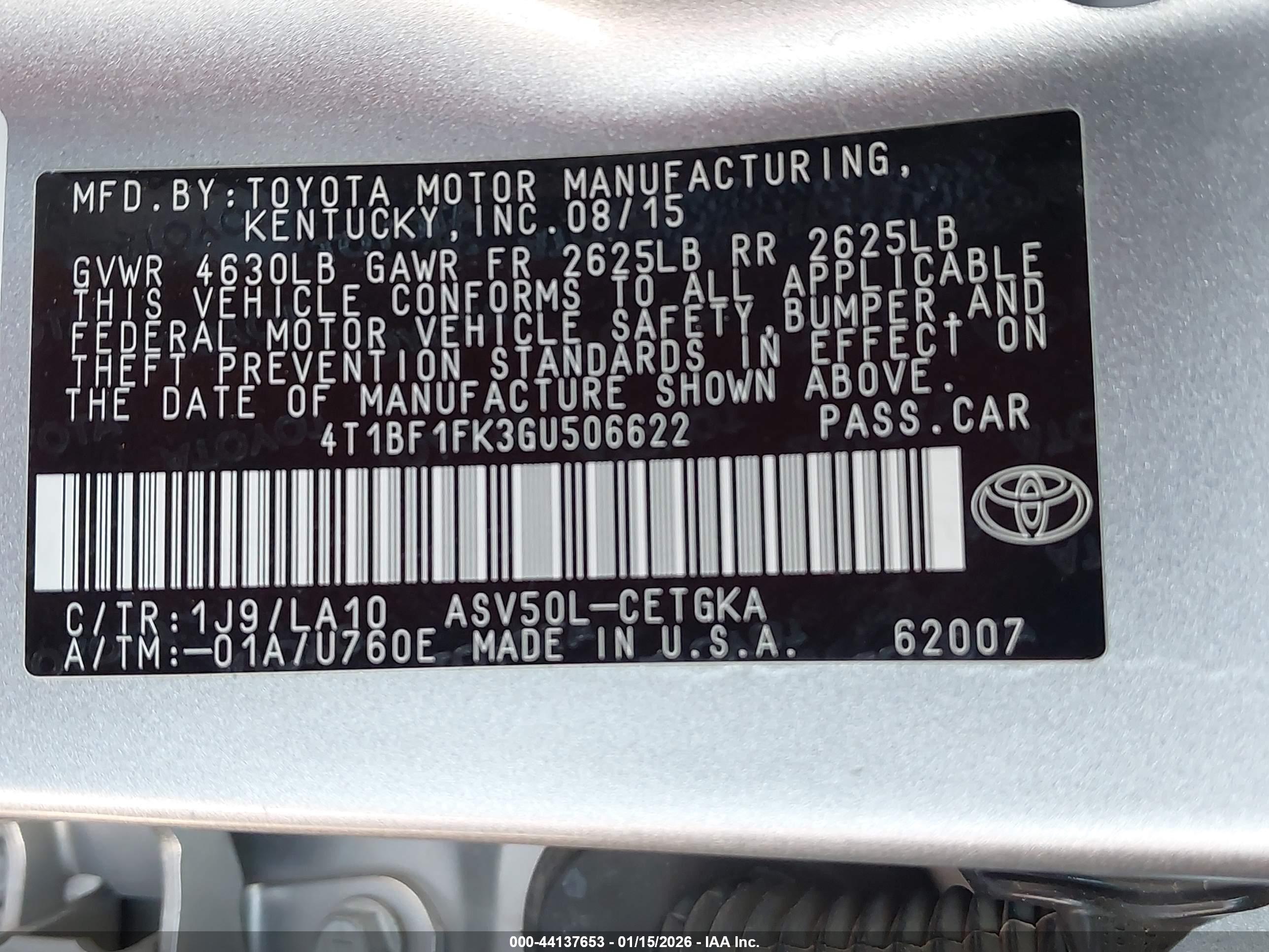 TOYOTA CAMRY image 9