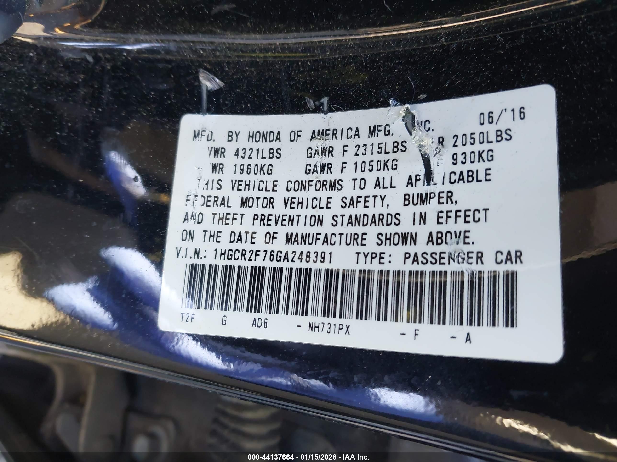 HONDA ACCORD image 9