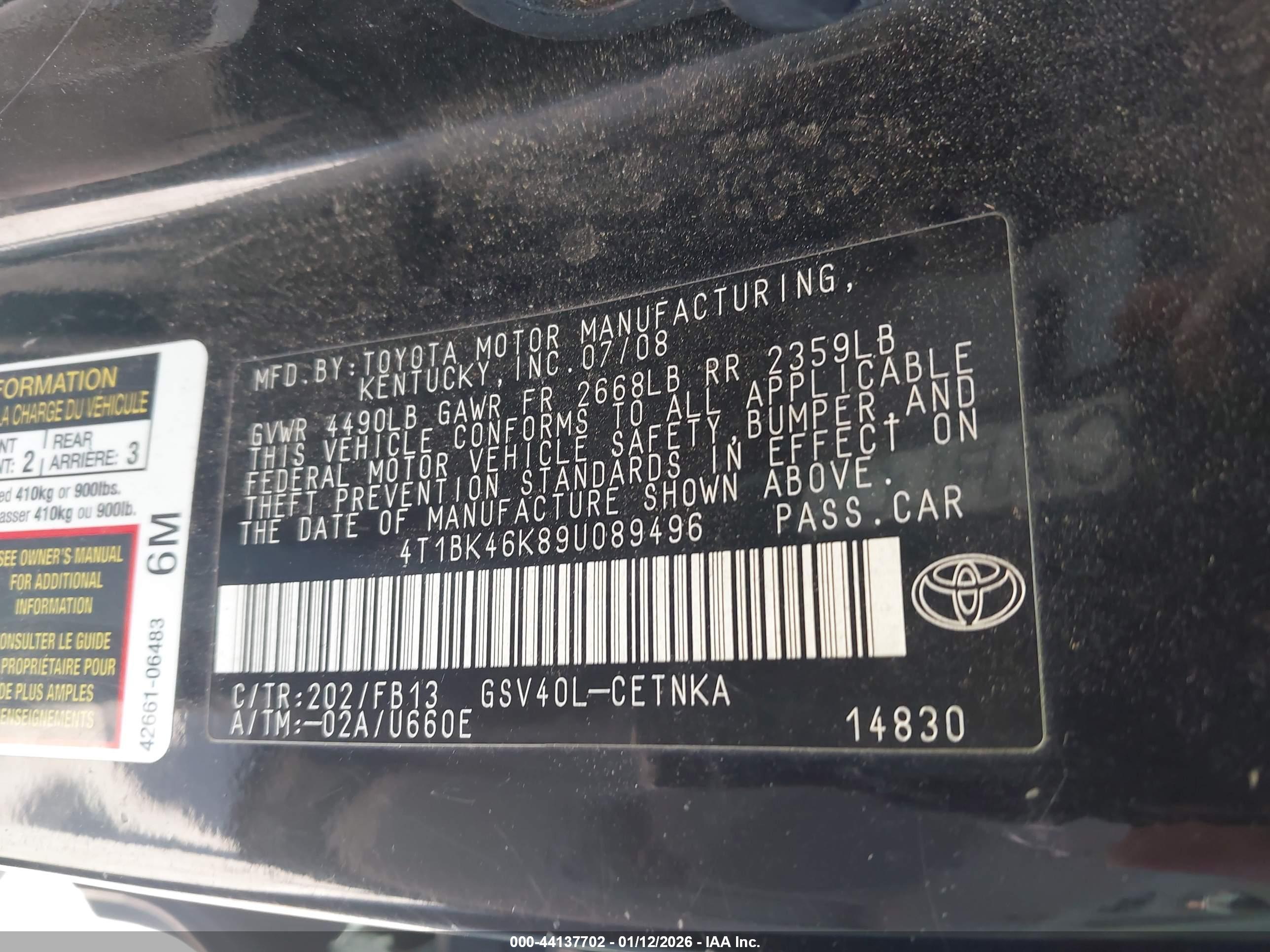 TOYOTA CAMRY image 9