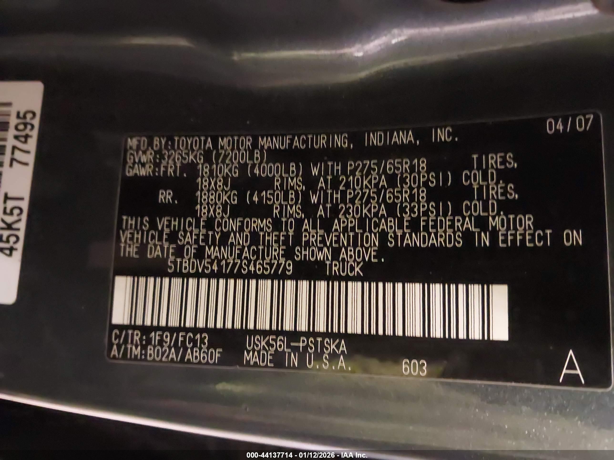 TOYOTA TUNDRA image 9