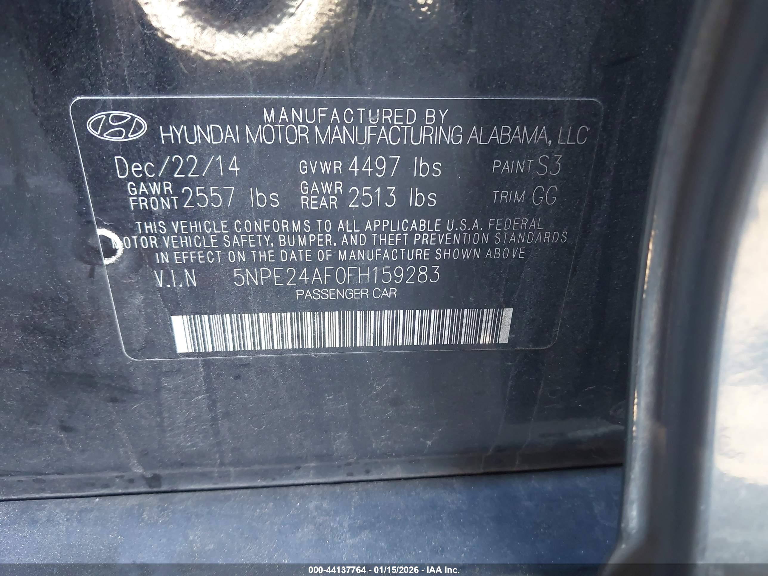 HYUNDAI SONATA image 9