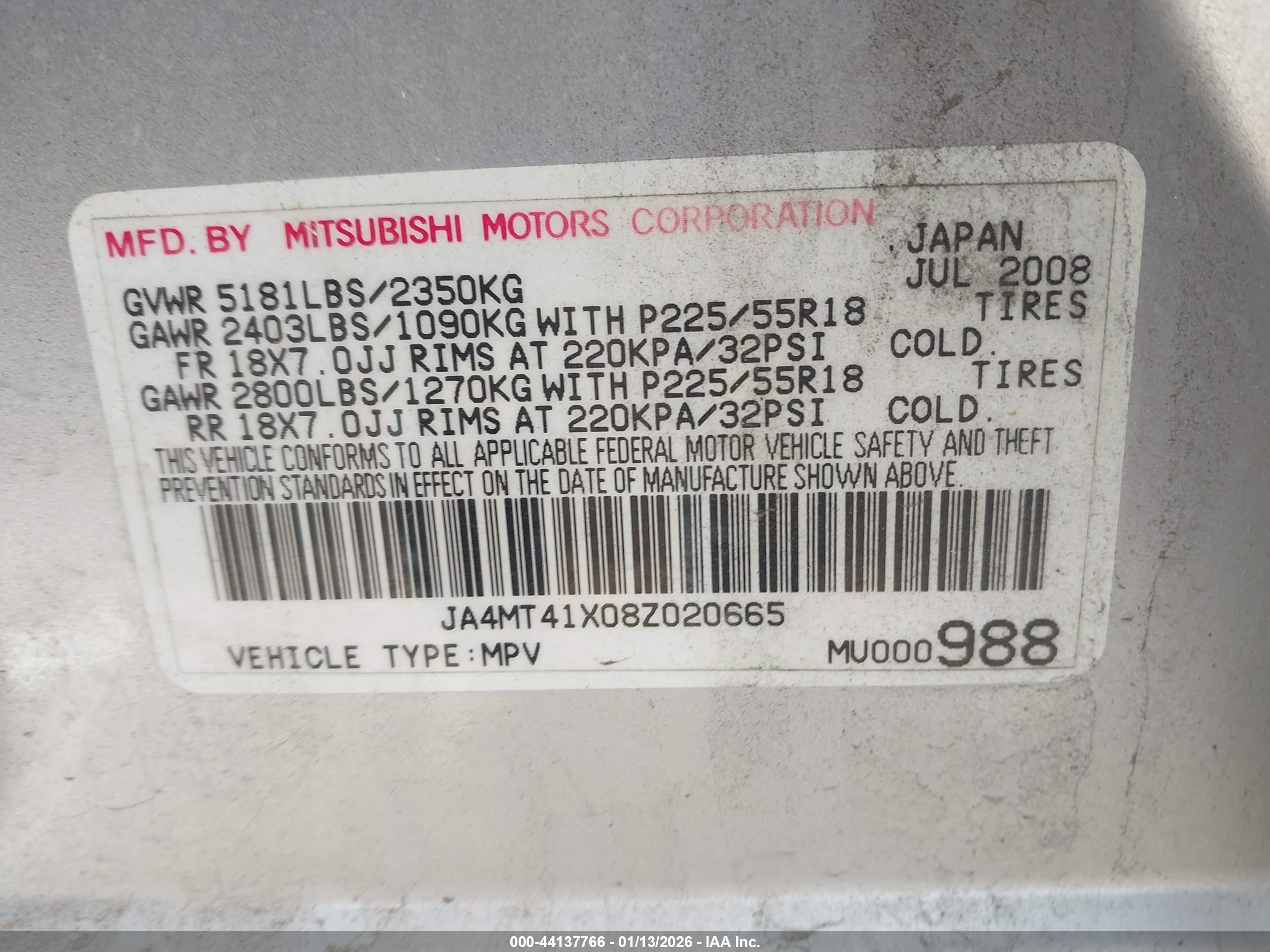 MITSUBISHI OUTLANDER image 9