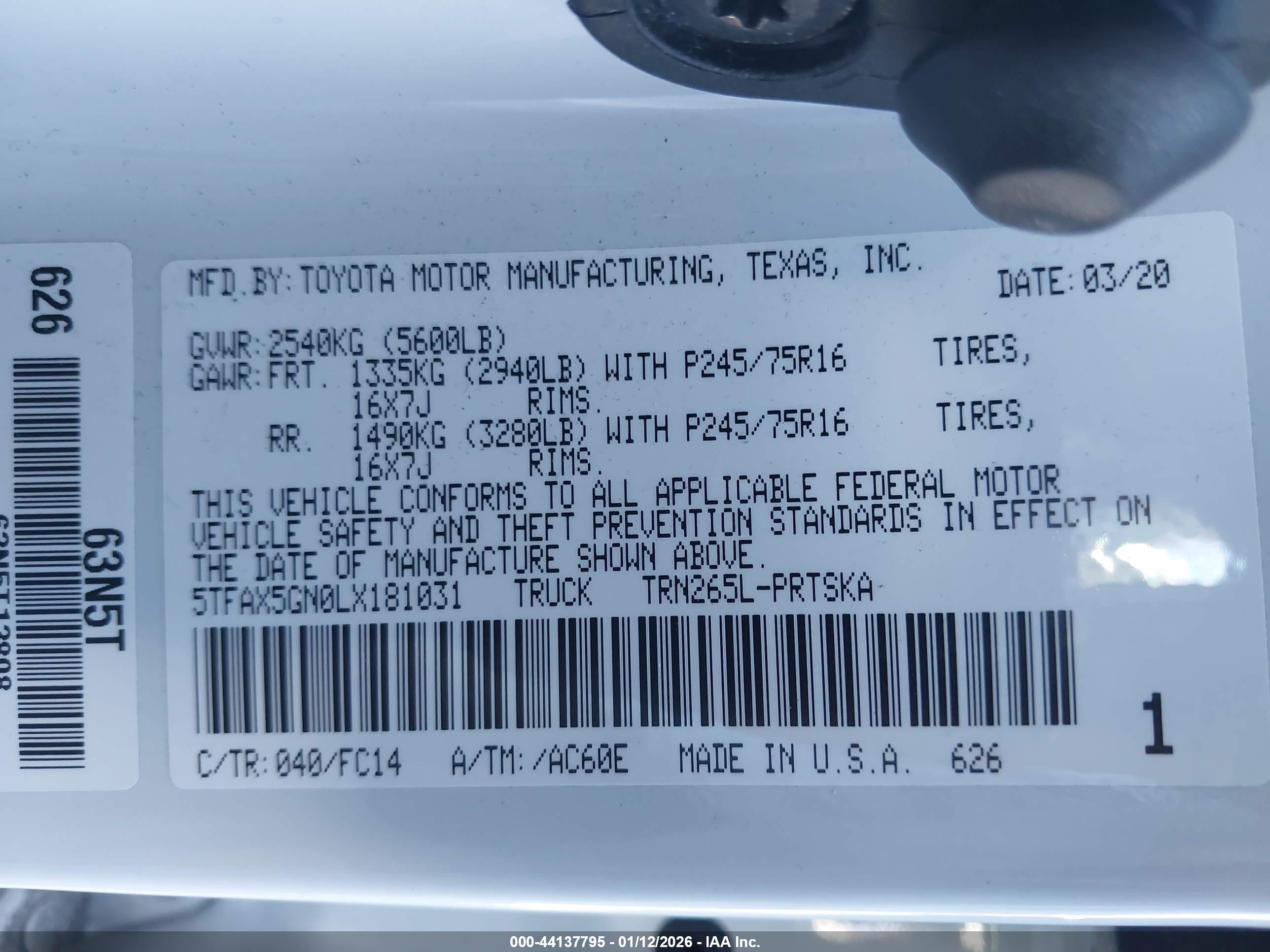 TOYOTA TACOMA image 9