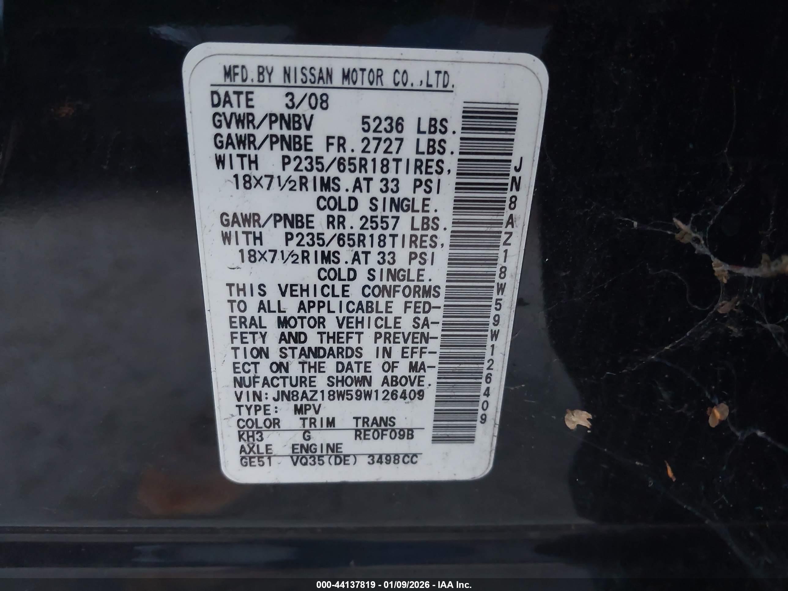NISSAN MURANO image 9