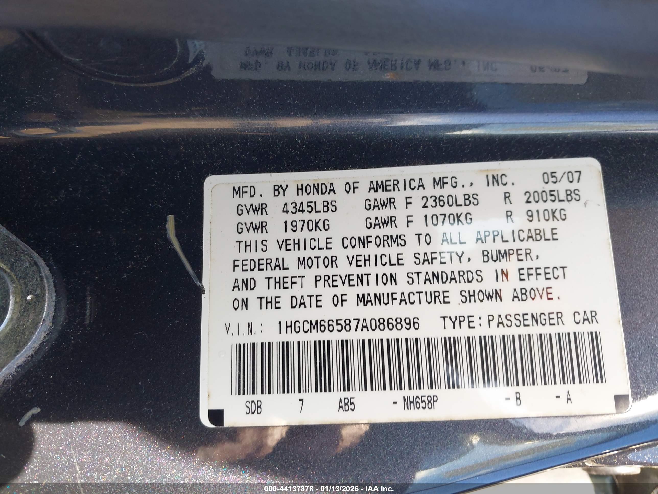 HONDA ACCORD image 9