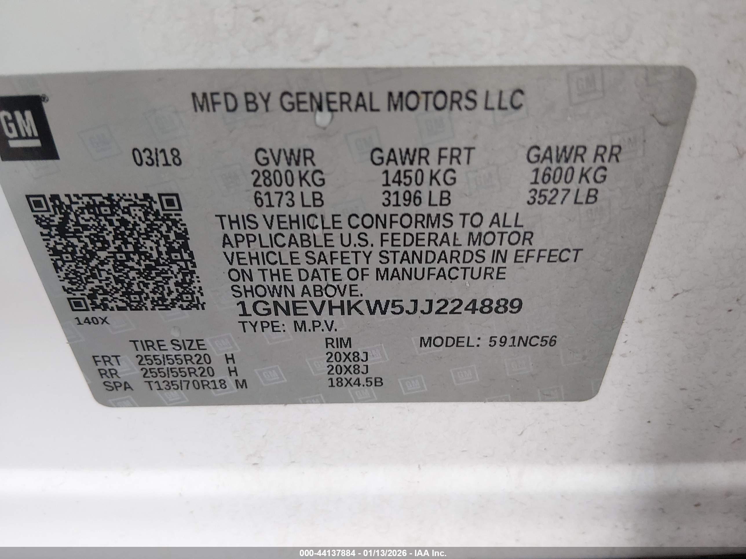 CHEVROLET TRAVERSE image 9