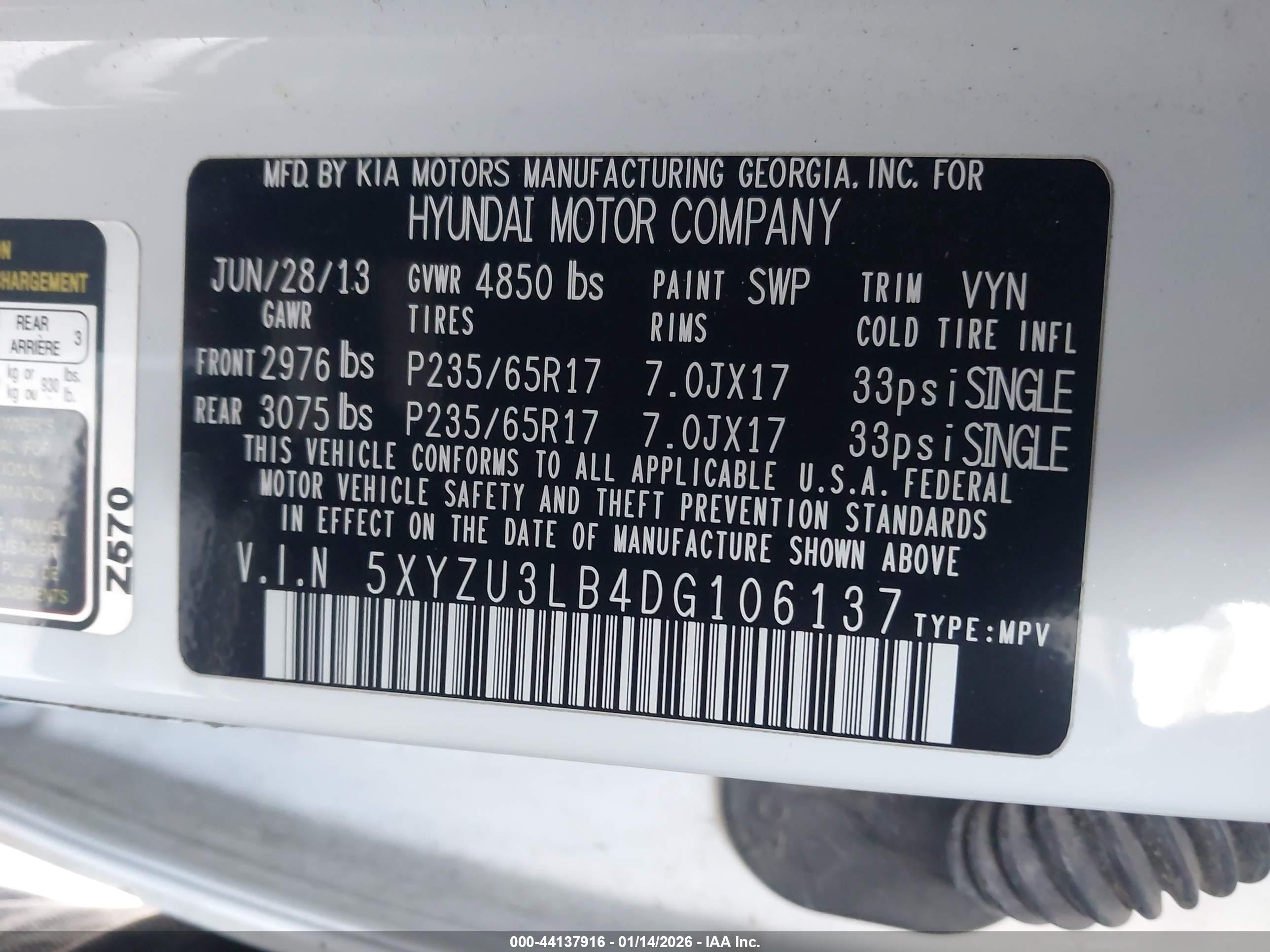 HYUNDAI SANTA image 9