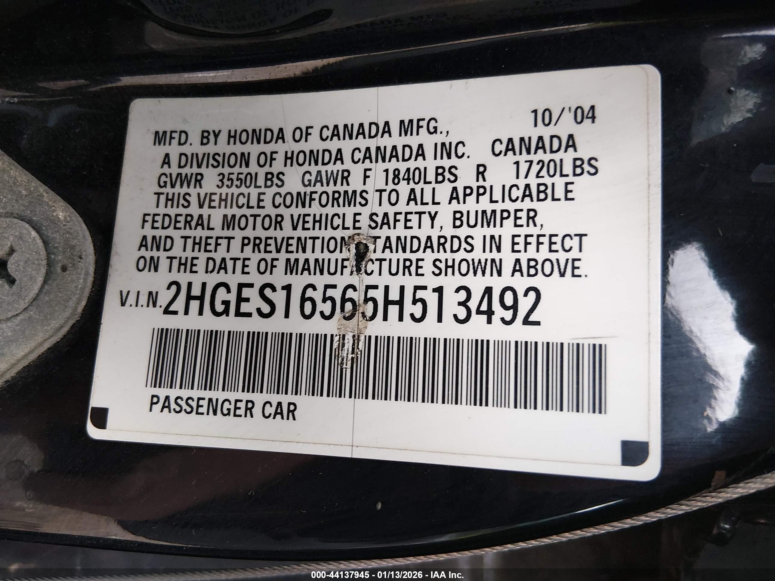 HONDA CIVIC image 9