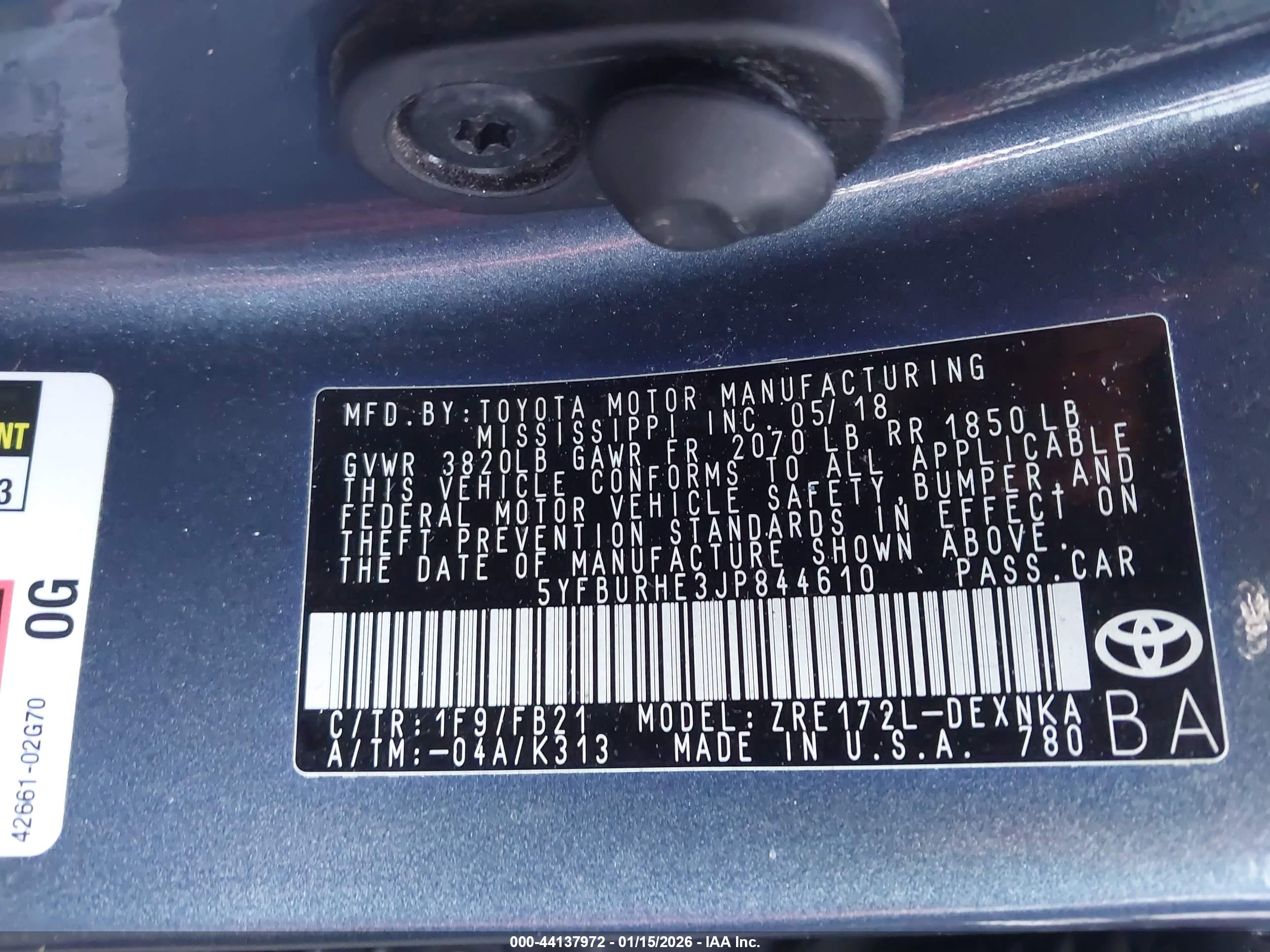 TOYOTA COROLLA image 9