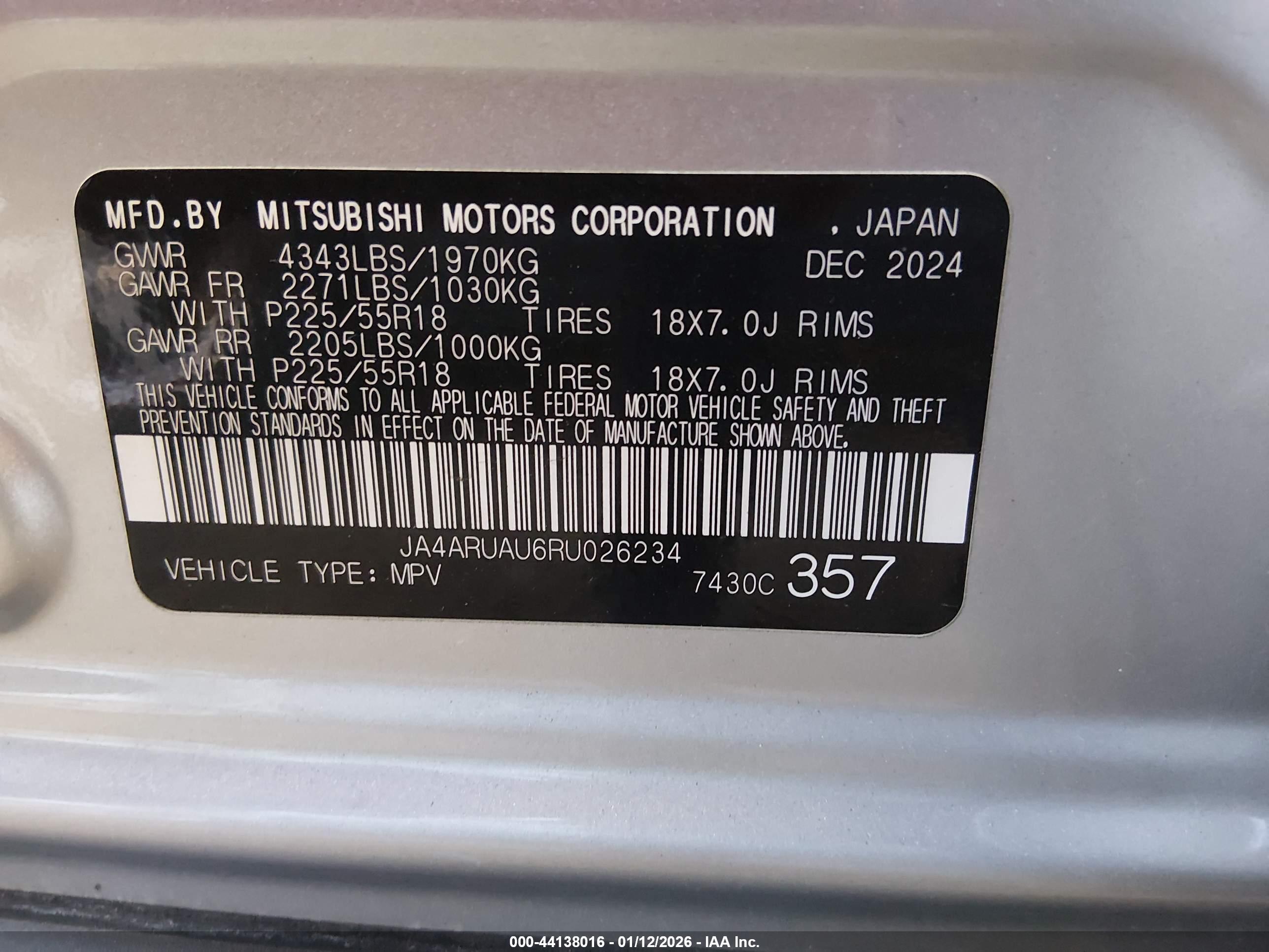 MITSUBISHI OUTLANDER image 9