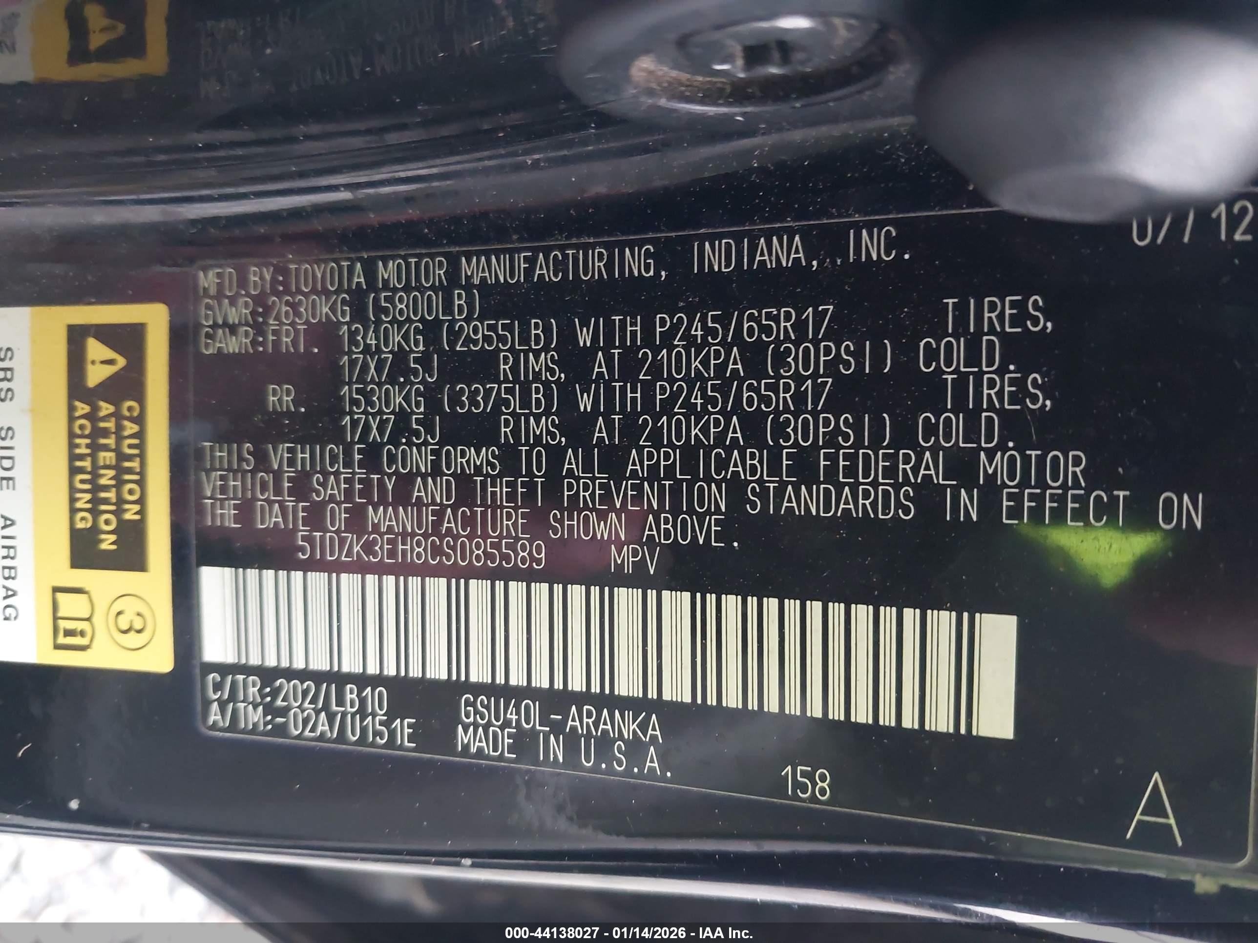 TOYOTA HIGHLANDER image 9