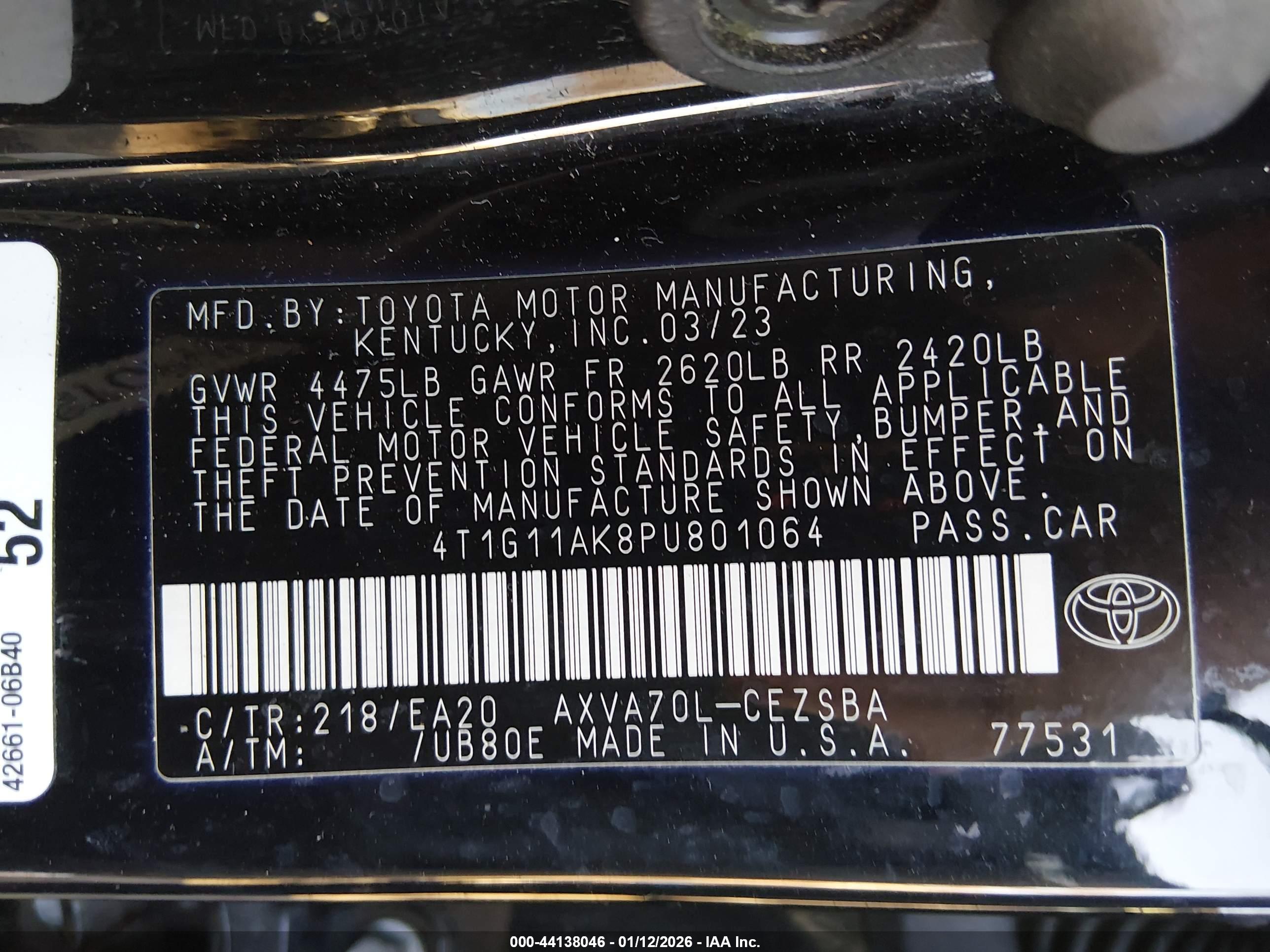 TOYOTA CAMRY image 9