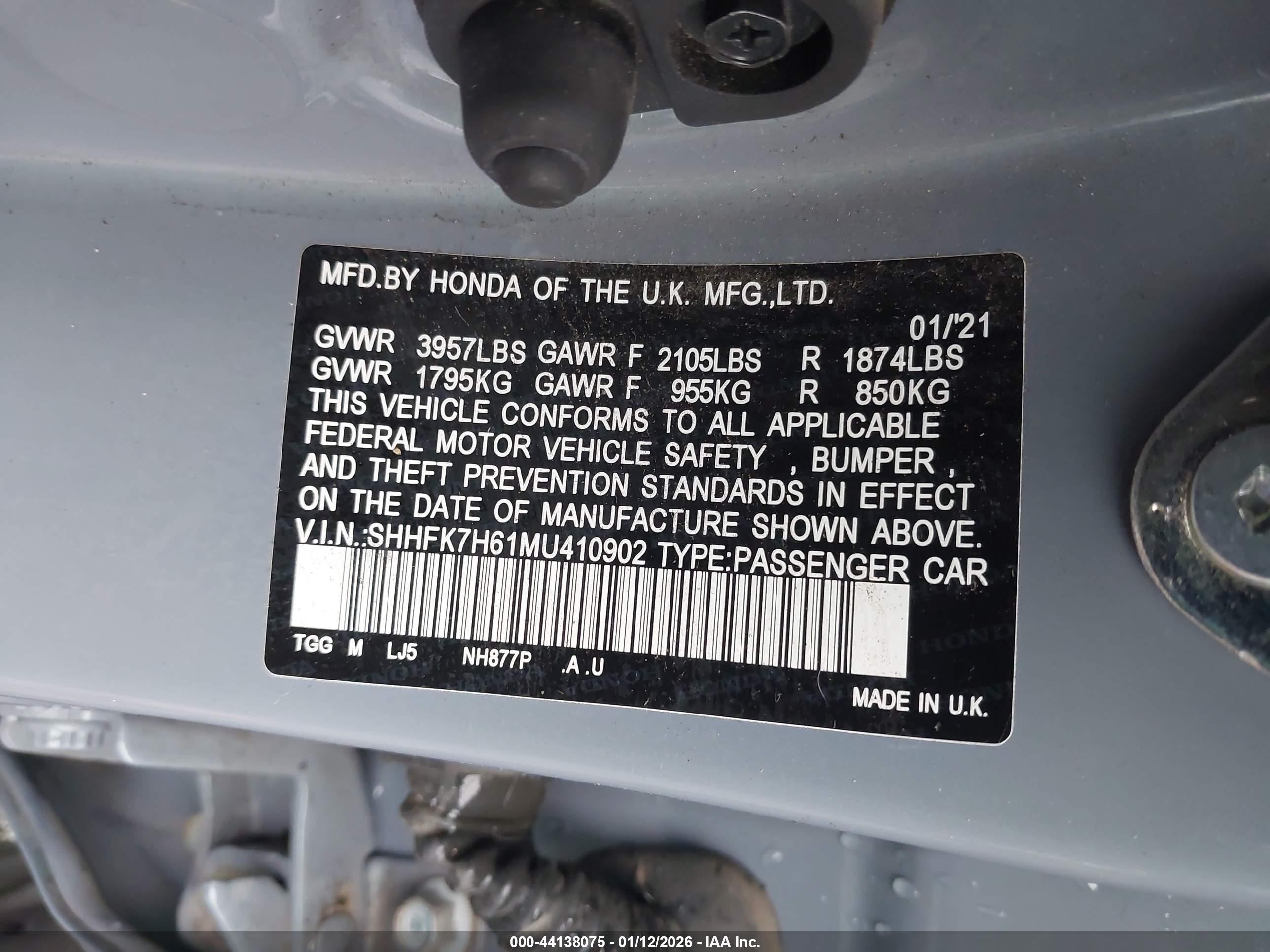 HONDA CIVIC image 9