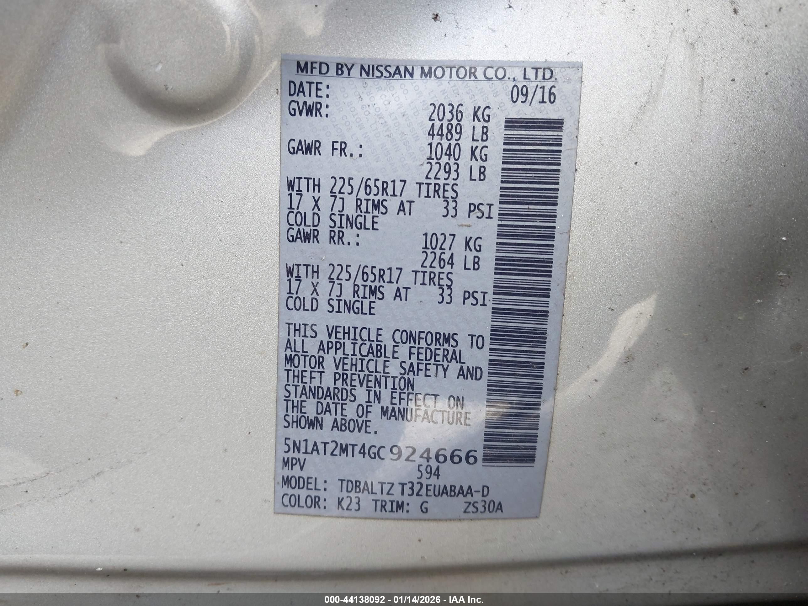 NISSAN ROGUE image 9