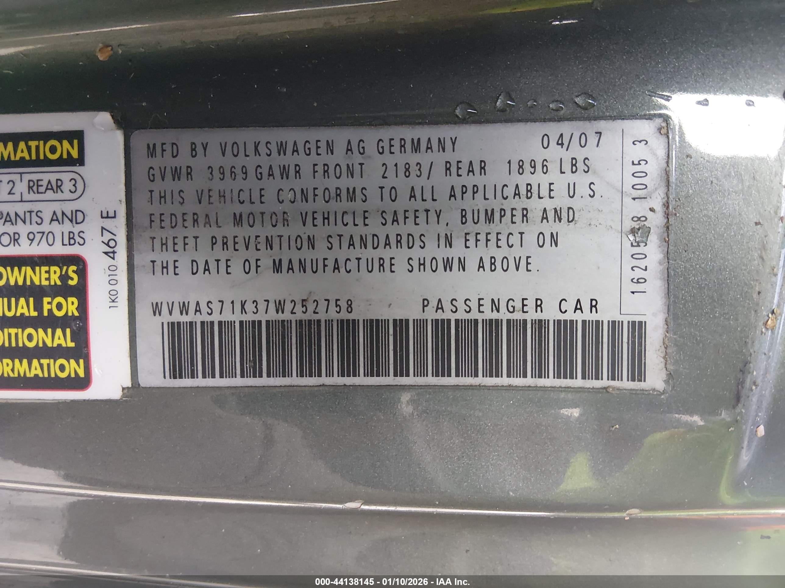 VOLKSWAGEN RABBIT image 9