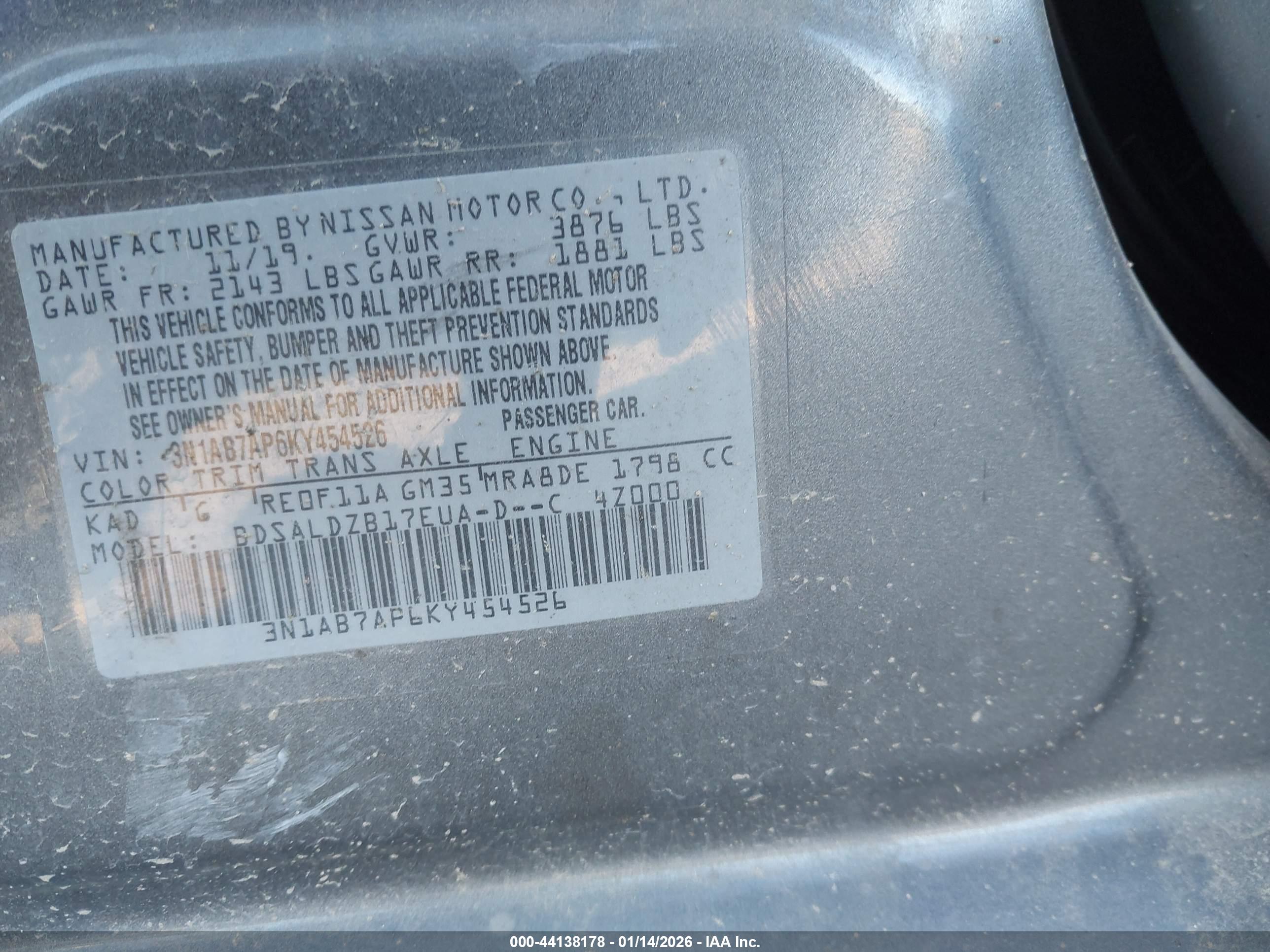 NISSAN SENTRA image 9