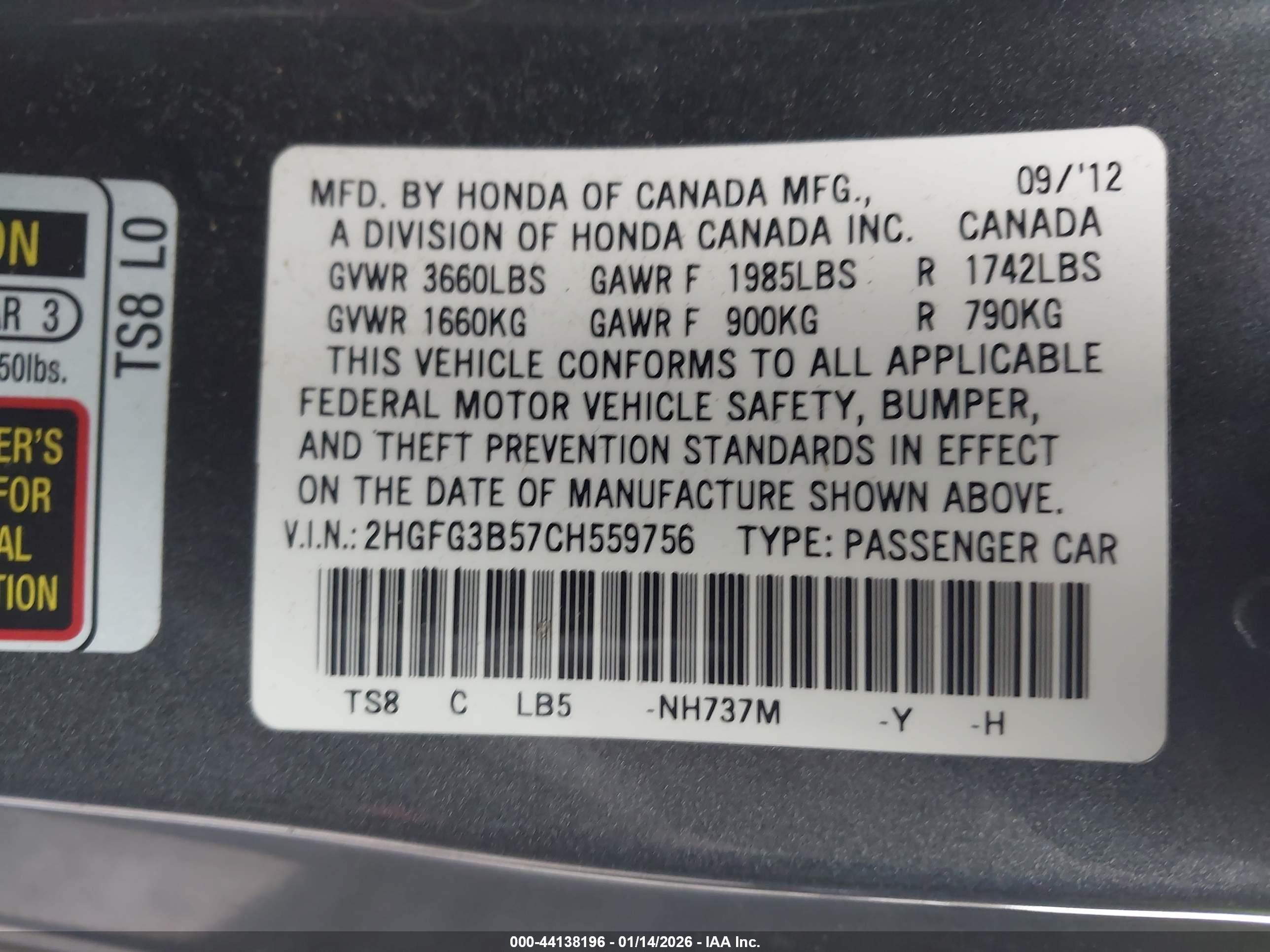 HONDA CIVIC image 9