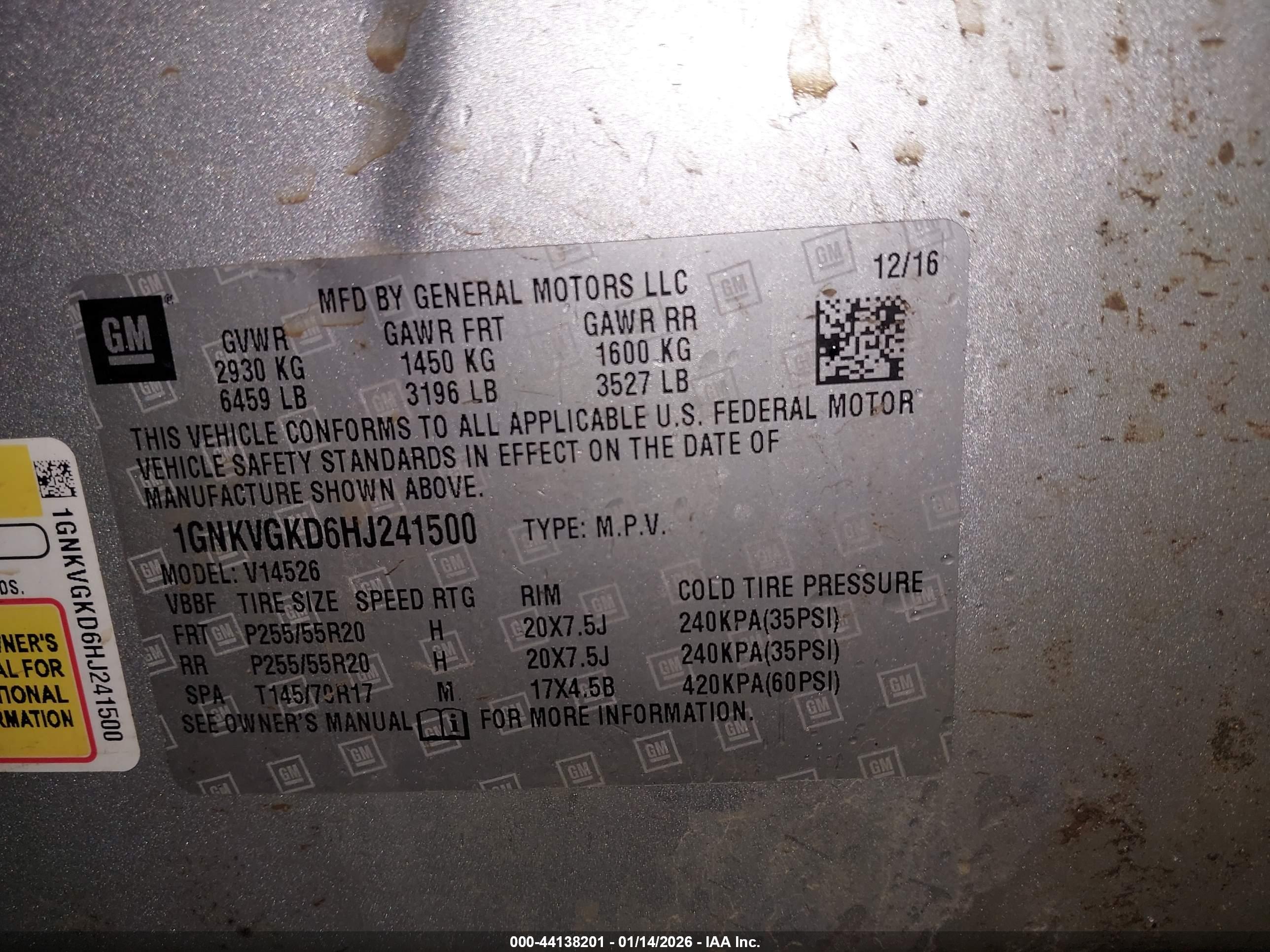 CHEVROLET TRAVERSE image 9