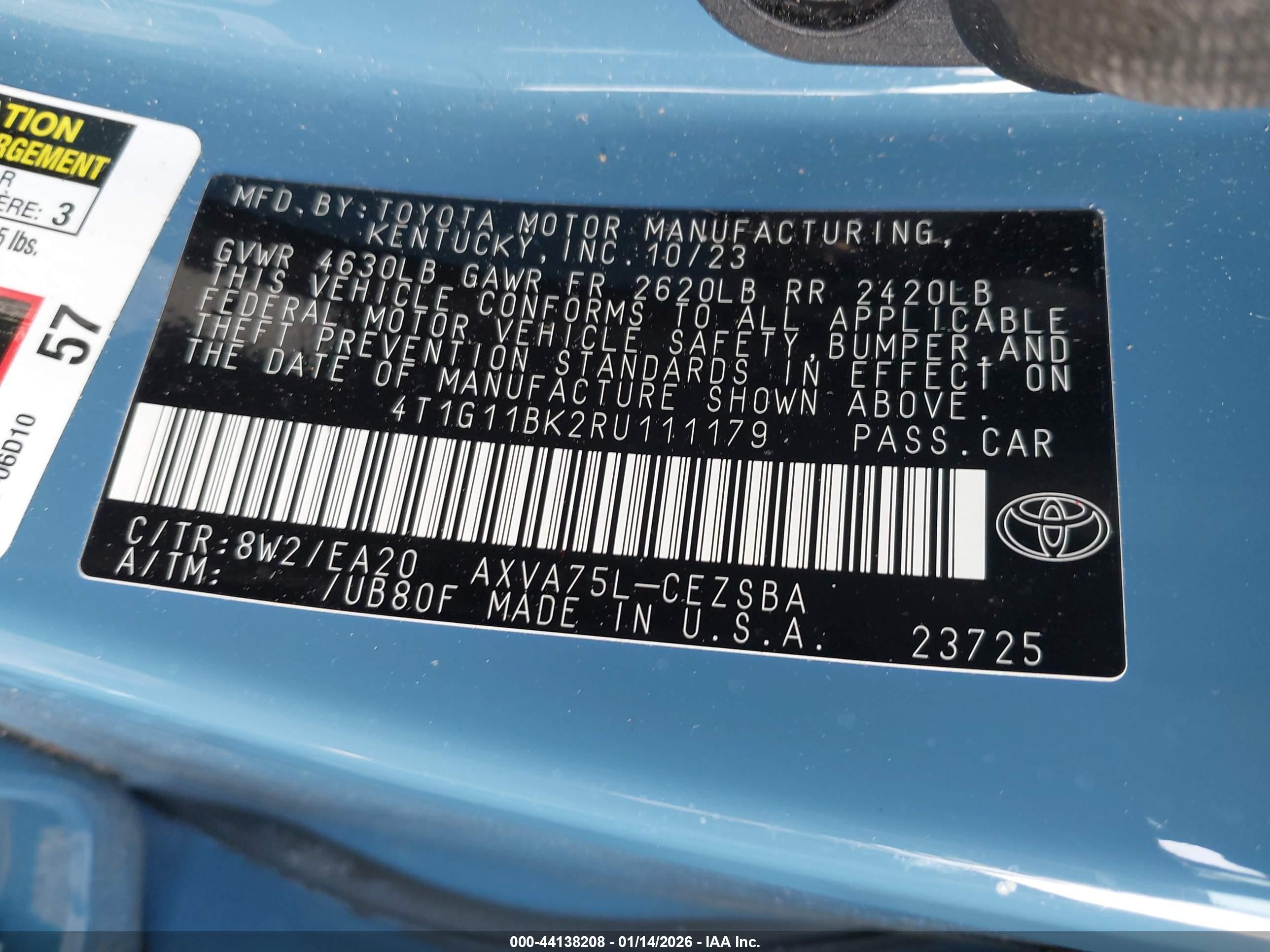 TOYOTA CAMRY image 9