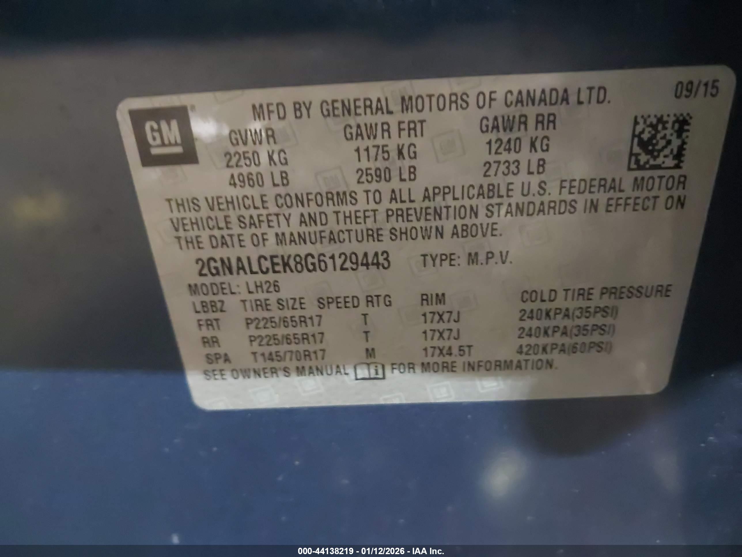 CHEVROLET EQUINOX image 9